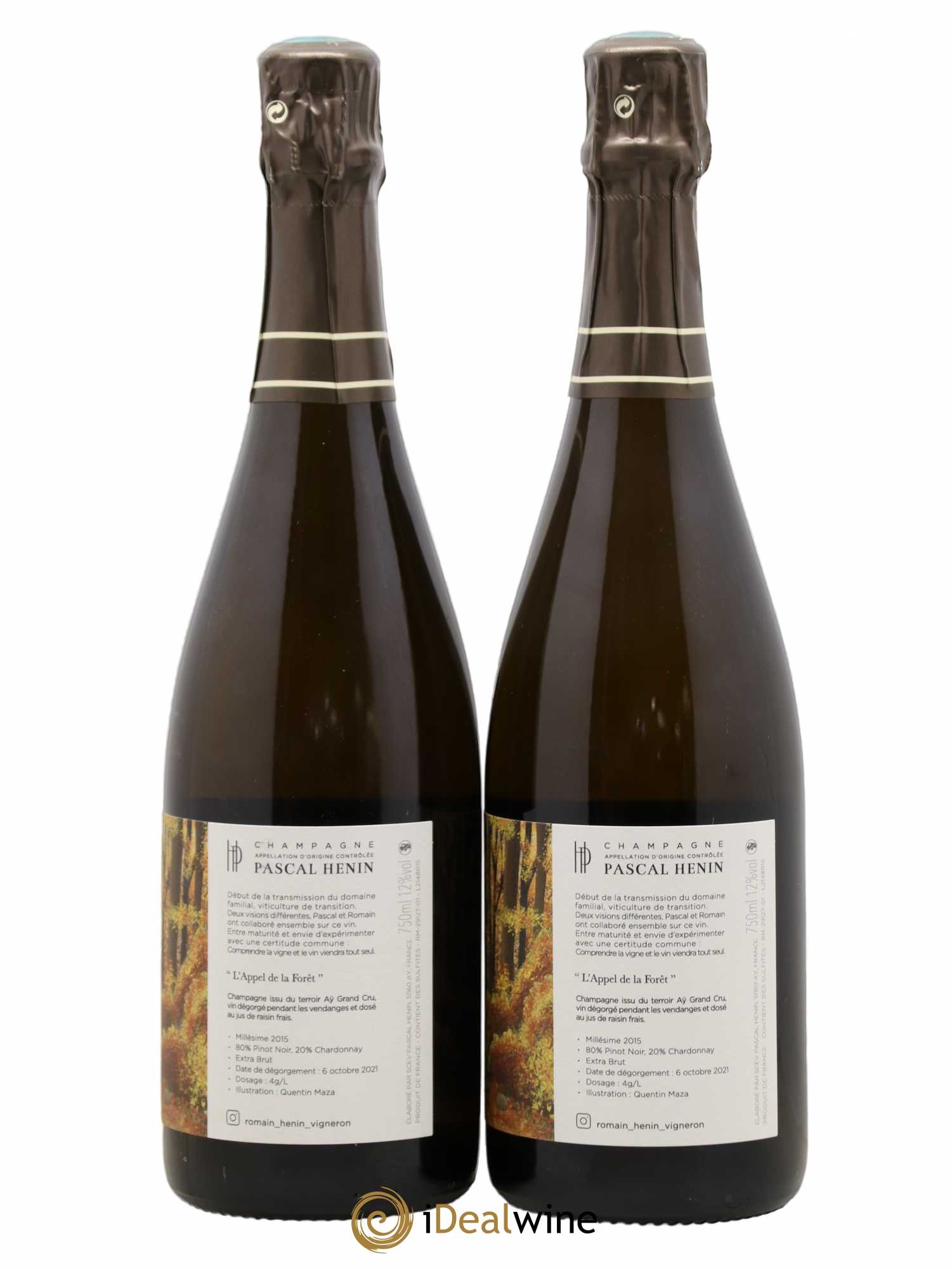 L'Appel de la Fôret Romain Henin 2015 - Lot de 2 bouteilles - 1