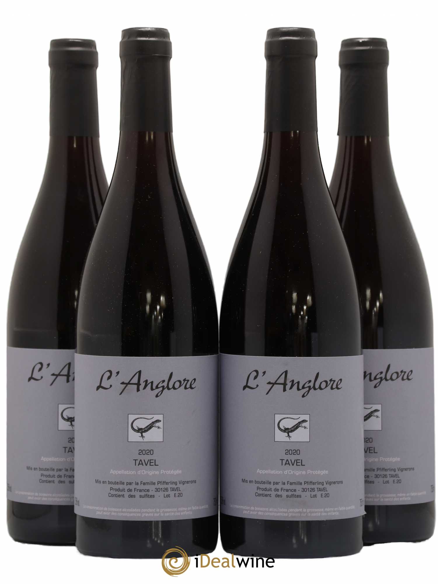 Tavel L'Anglore 2020 - Posten von 4 Flaschen - 0