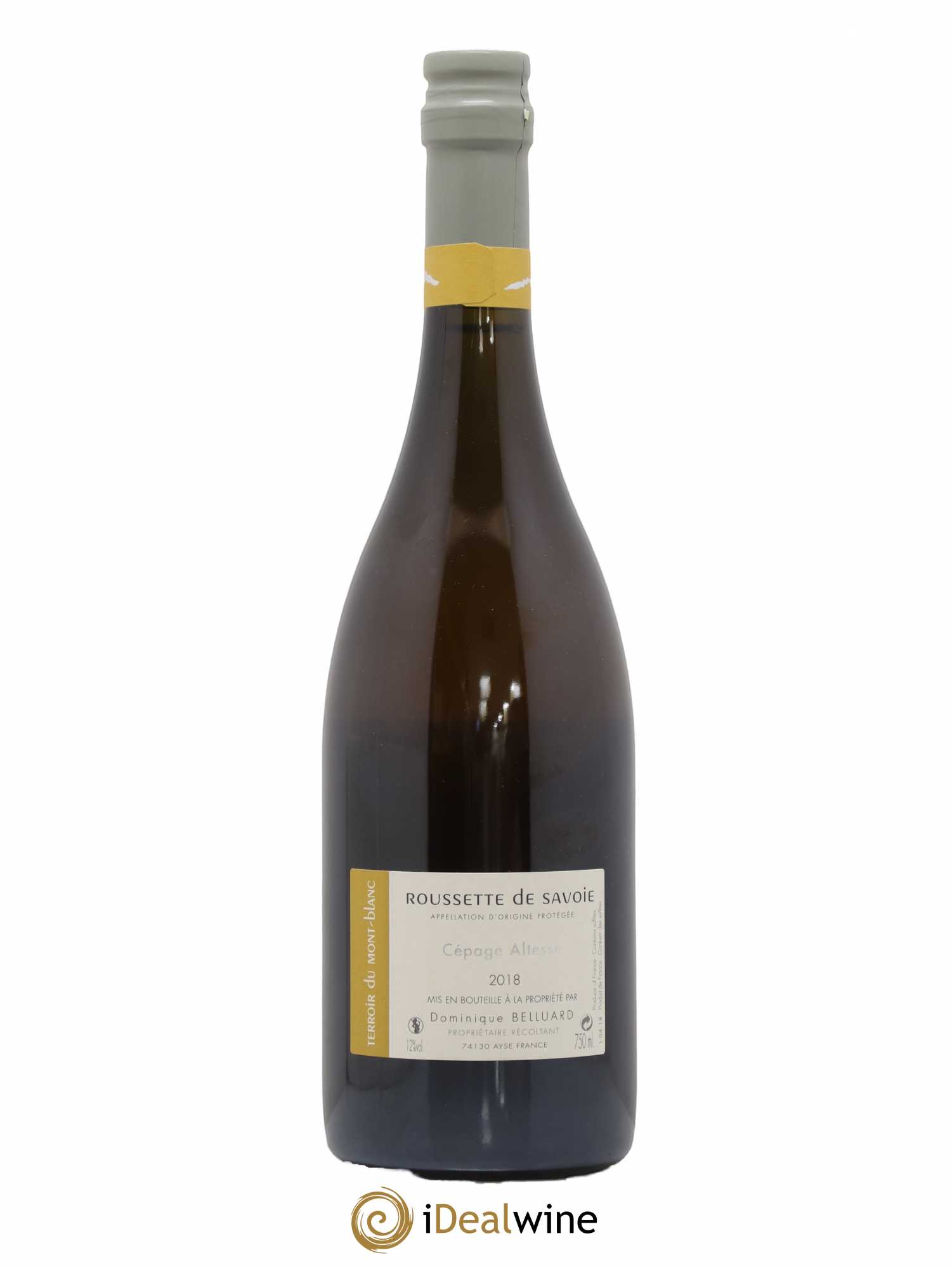 Vin de Savoie Pur Jus 100% Domaine Belluard 2018 - Lot de 1 bouteille - 1