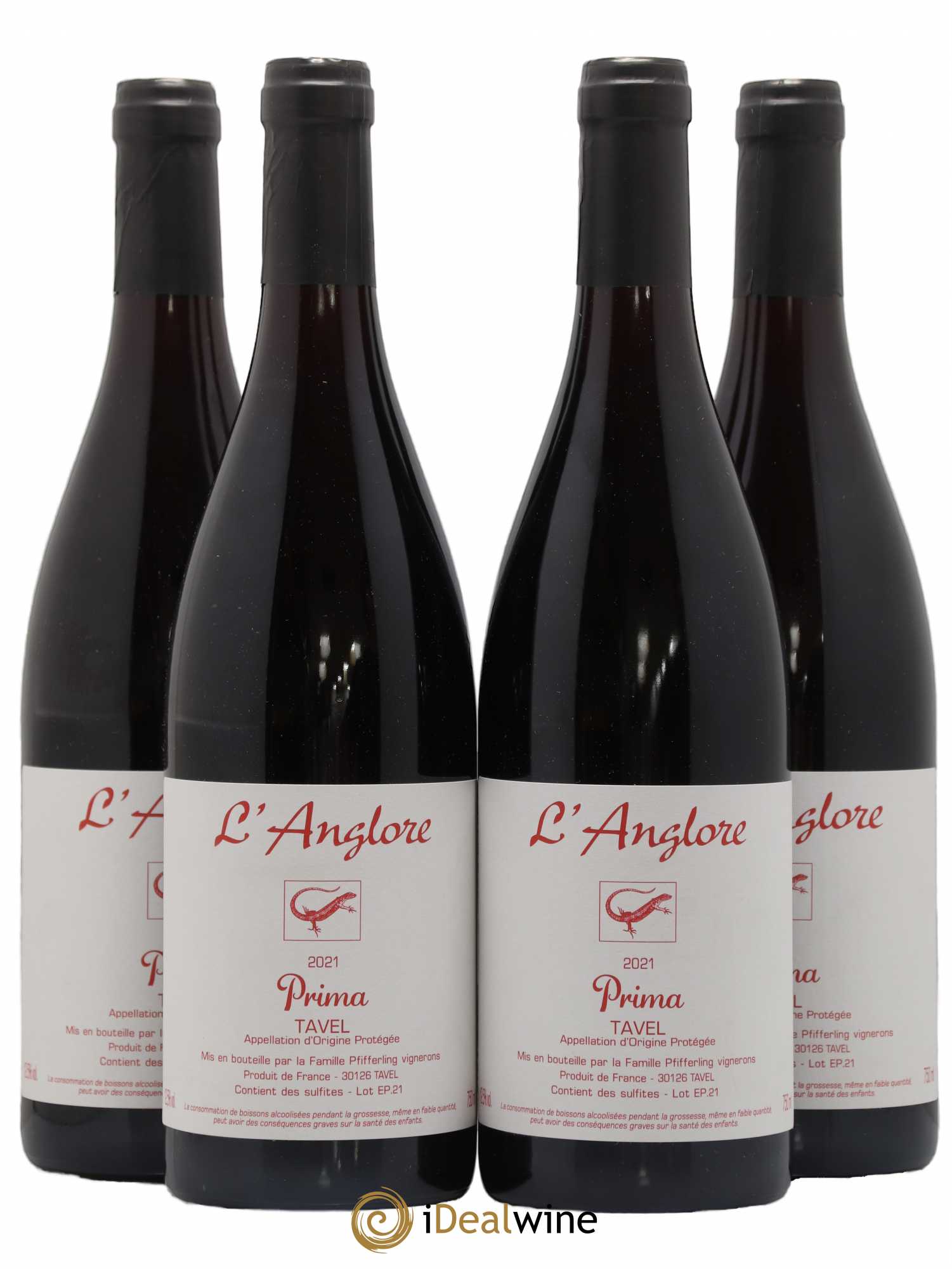 Tavel Prima L'Anglore 2021 - Posten von 4 Flaschen - 0