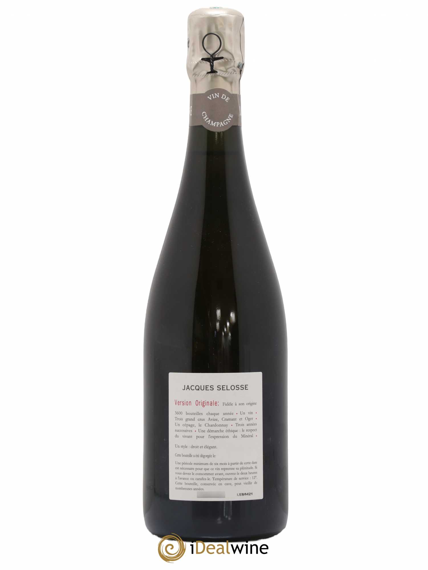 Version Originale Jacques Selosse - Lot de 1 bouteille - 1