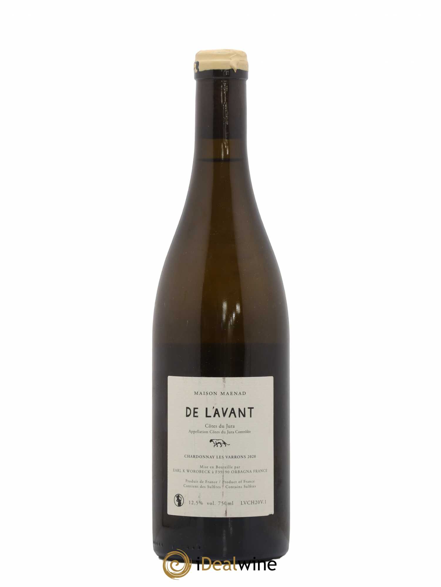 Côtes du Jura De l'avant Les Varrons Maison Maenad 2020 - Lot de 1 bouteille - 1