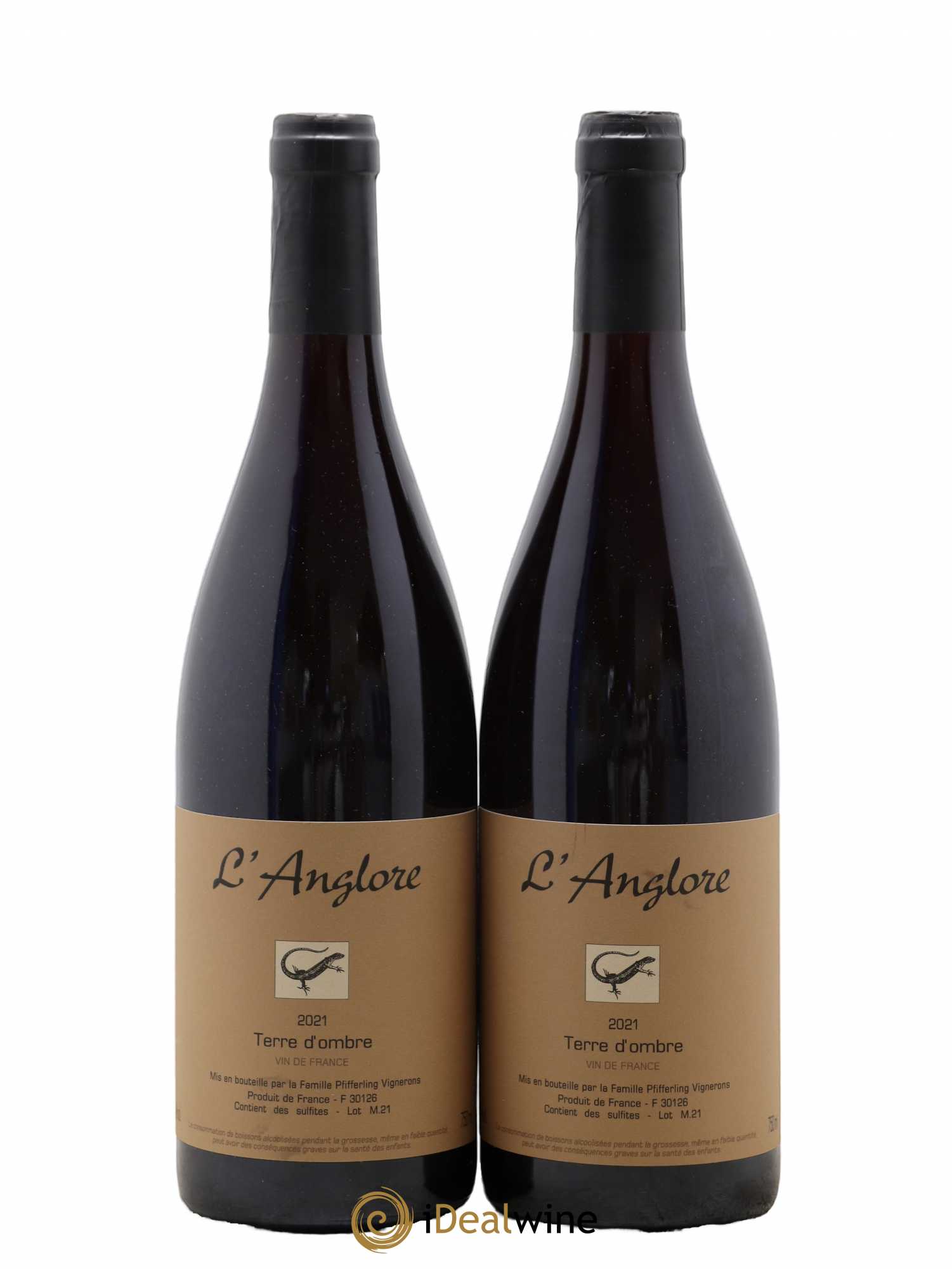Vin de France Terre d'Ombre L'Anglore 2021 - Lot de 2 bouteilles - 0