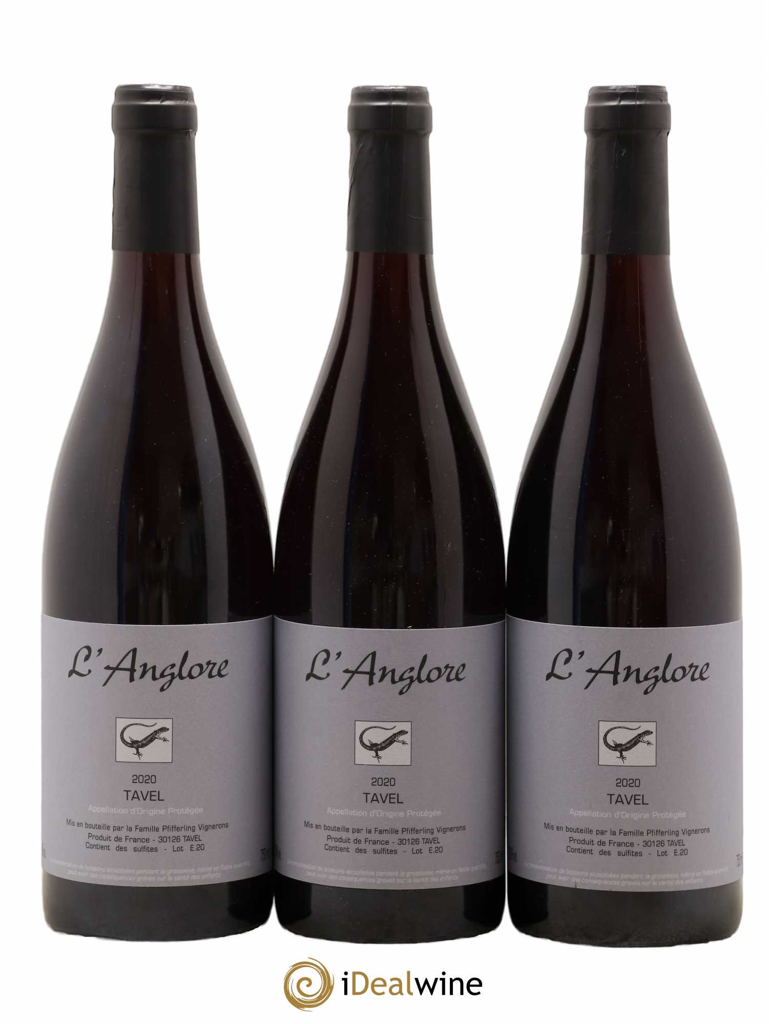 Tavel L'Anglore 2020 - Lot de 3 bouteilles - 0