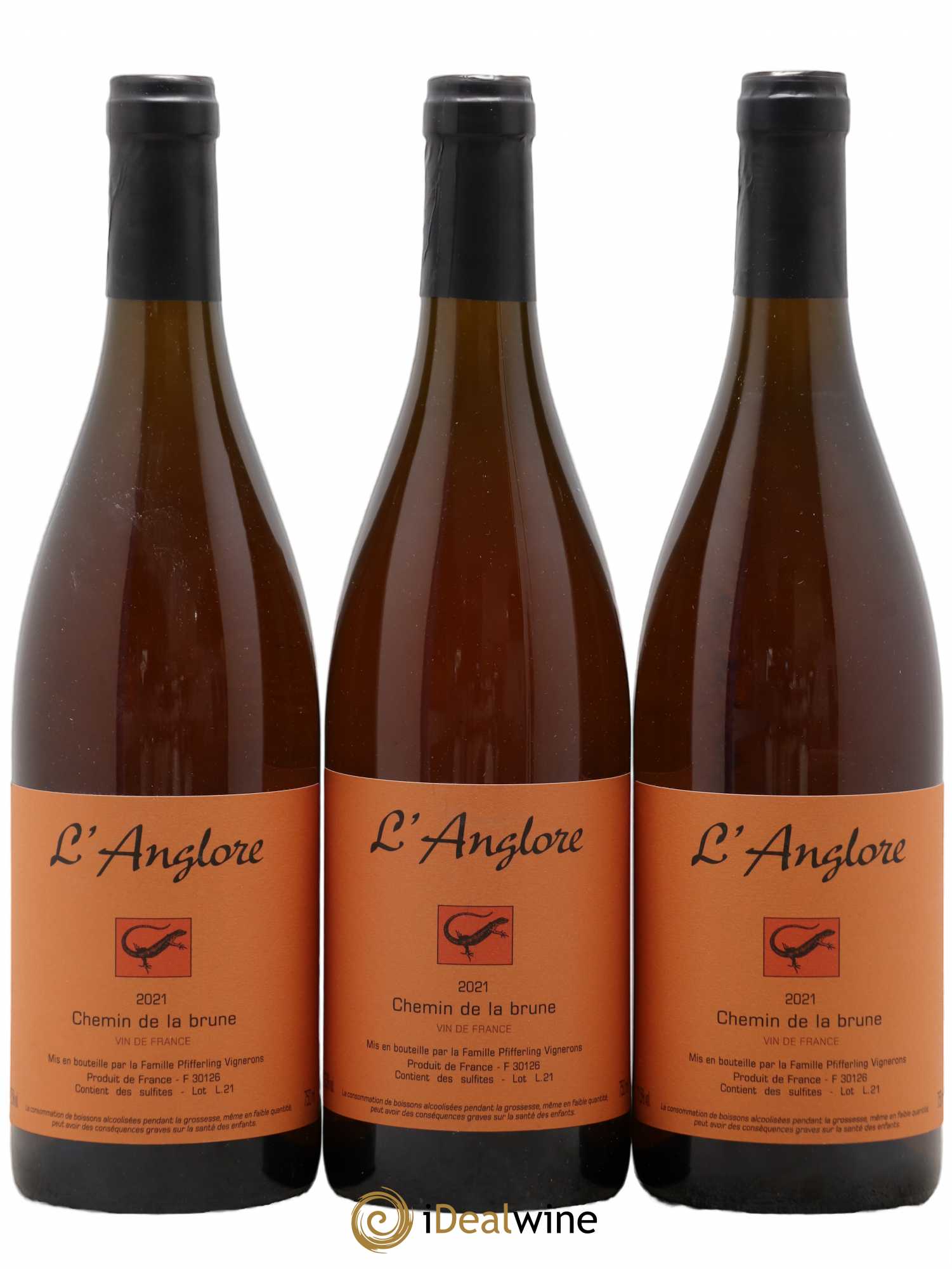 Vin de France Chemin de la brune L'Anglore 2021 - Lot de 6 bouteilles - 1