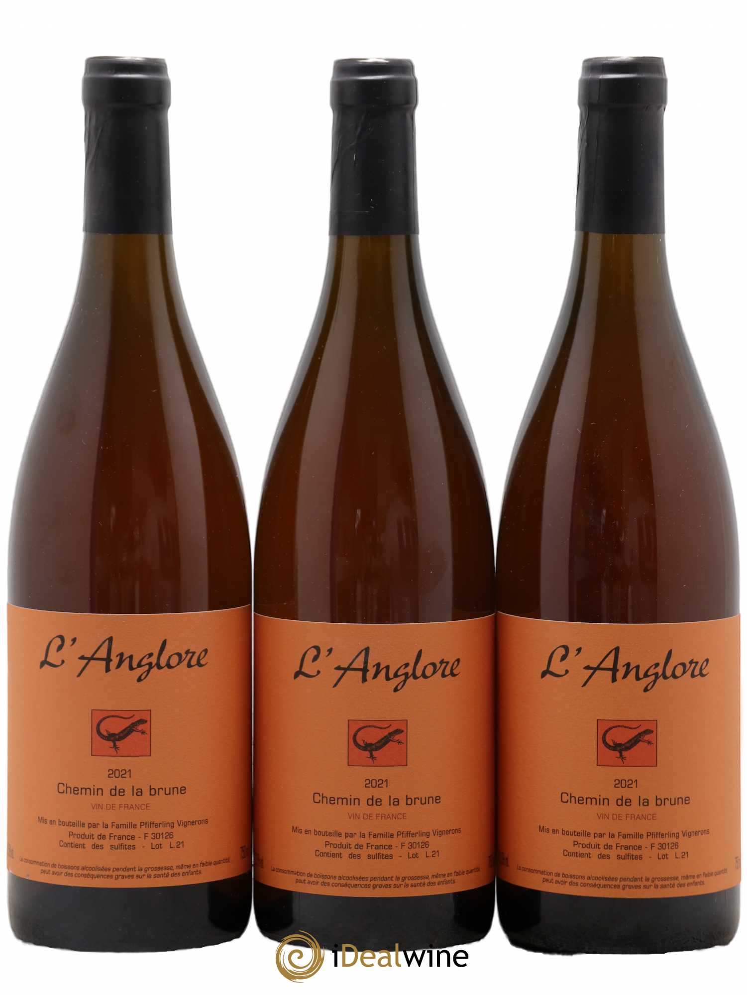Vin de France Chemin de la brune L'Anglore 2021 - Lot de 6 bouteilles - 2