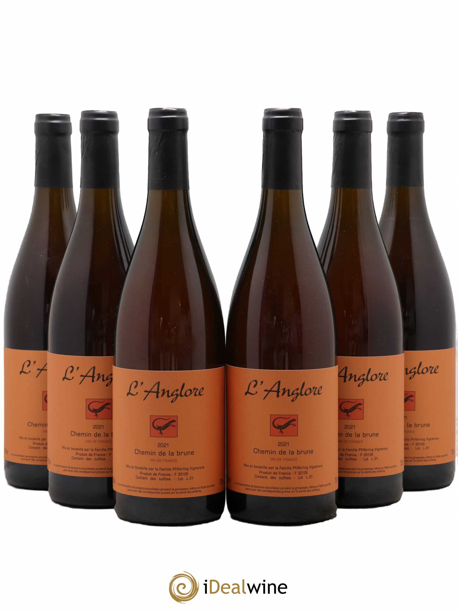 Vin de France Chemin de la brune L'Anglore 2021 - Lot de 6 bouteilles - 0