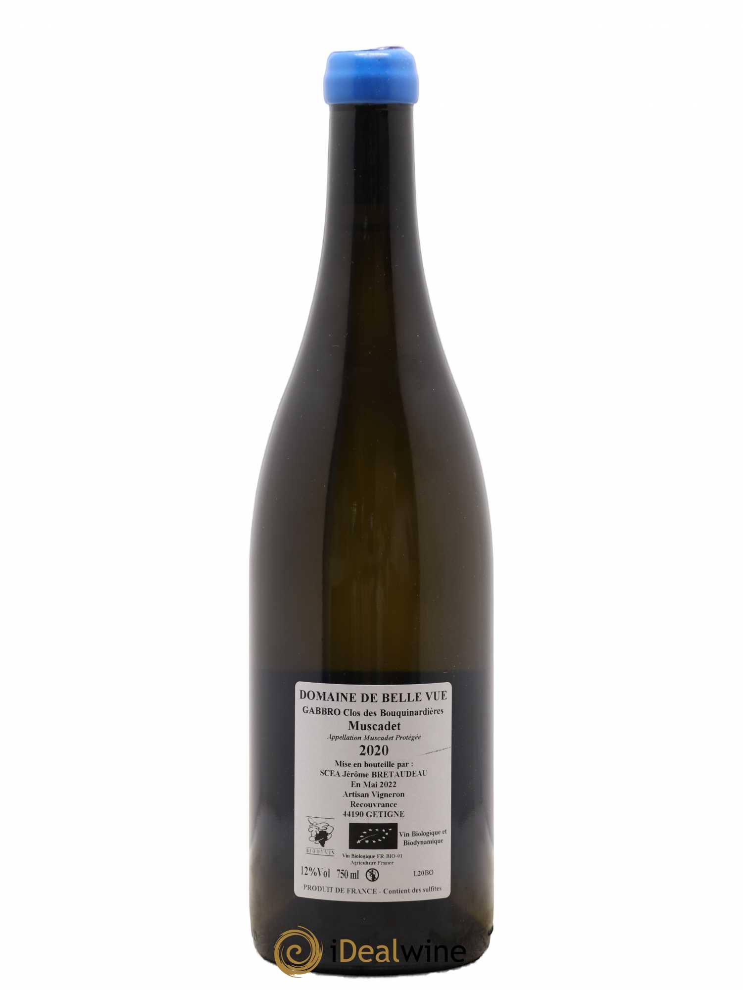 Muscadet-Sèvre-et-Maine Gabbro Jérôme Bretaudeau - Domaine de Bellevue Clos Des Bouquinardières (sans prix de réserve) 2020 - Posten von 1 Flasche - 1