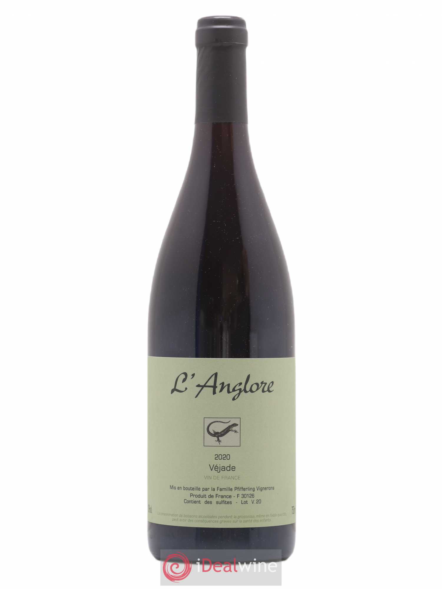 Vin de France Véjade L'Anglore 2020 - Lot de 1 bouteille - 0