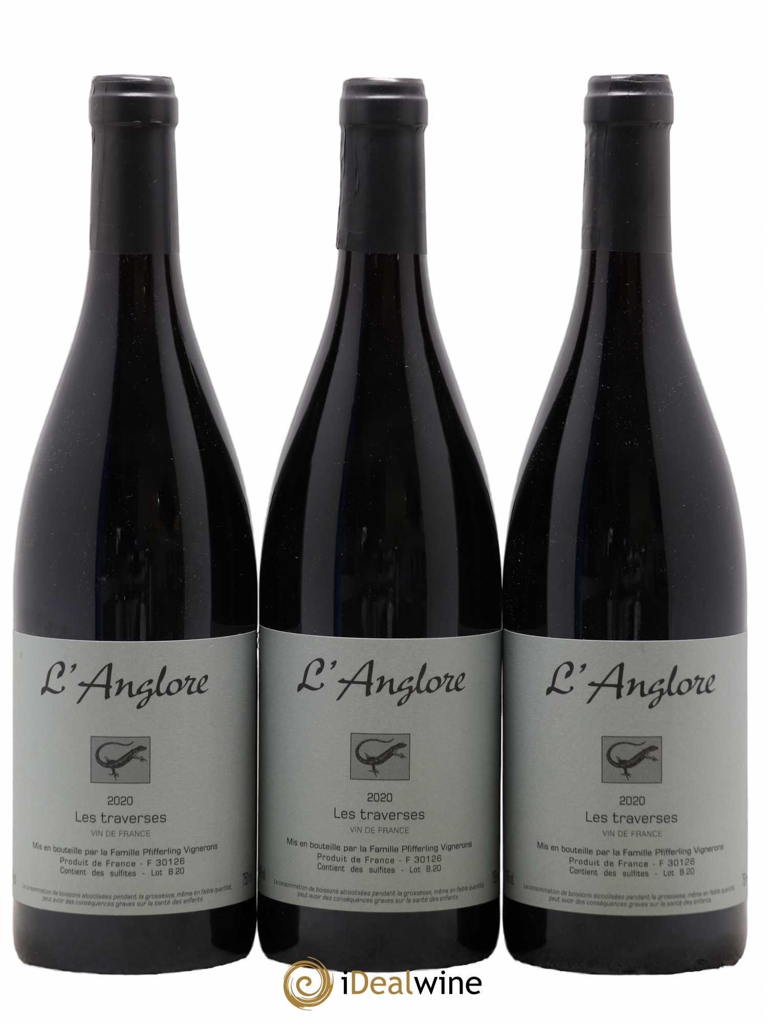Vin de France Les Traverses L'Anglore 2020 - Lot de 6 bouteilles - 1