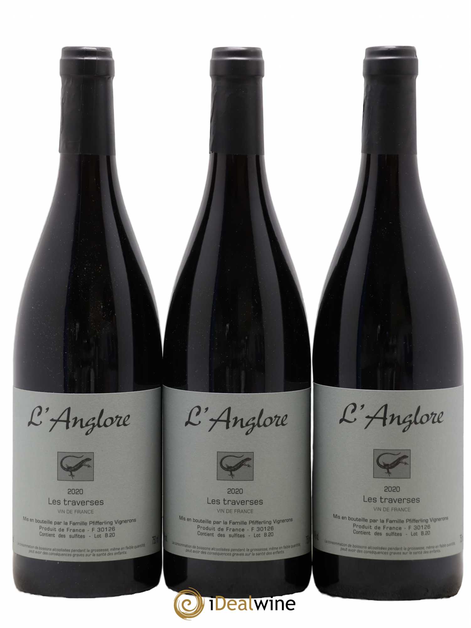 Vin de France Les Traverses L'Anglore 2020 - Lot de 6 bouteilles - 2