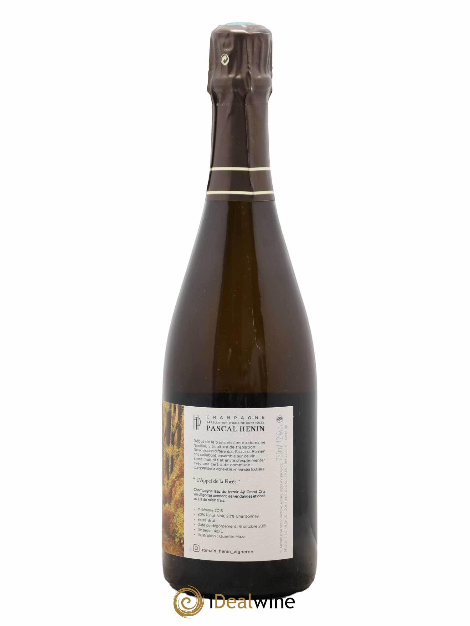 L'Appel de la Fôret Romain Henin 2015 - Lot de 1 bouteille - 1
