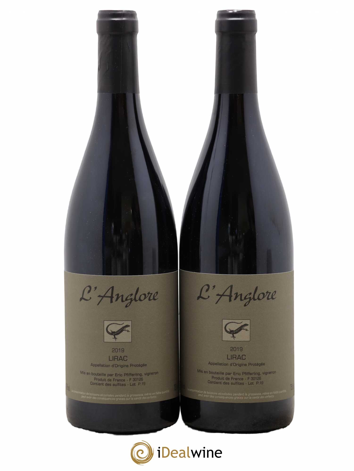 Lirac L'Anglore 2019 - Posten von 2 Flaschen - 0