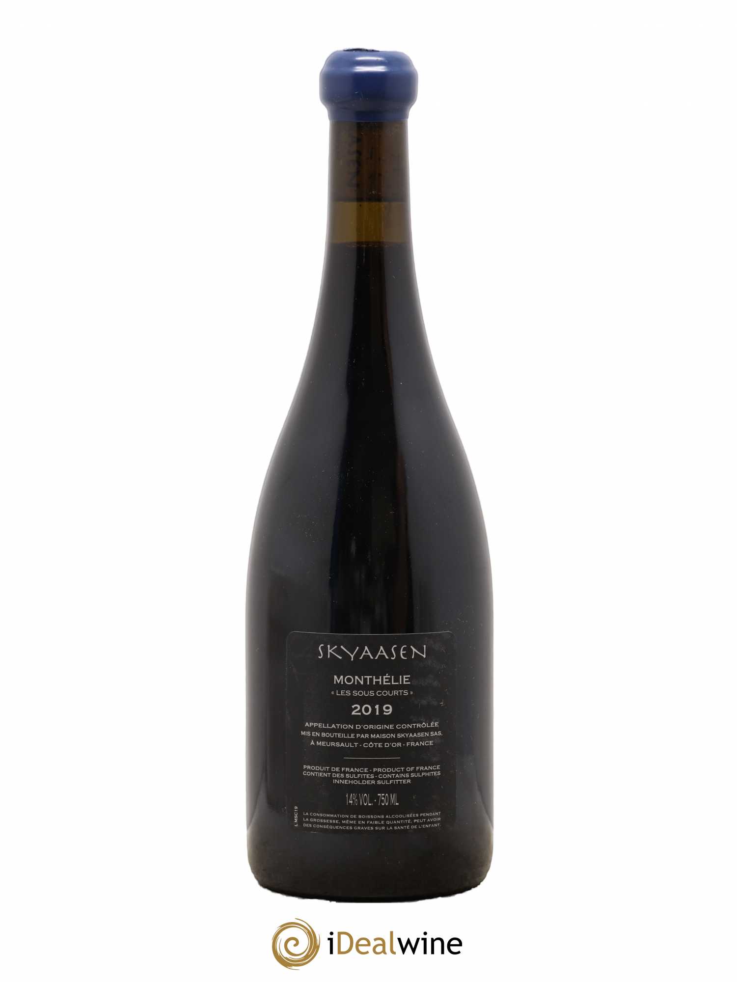 Monthélie Les sous courts Skyaasen 2019 - Posten von 1 Flasche - 1