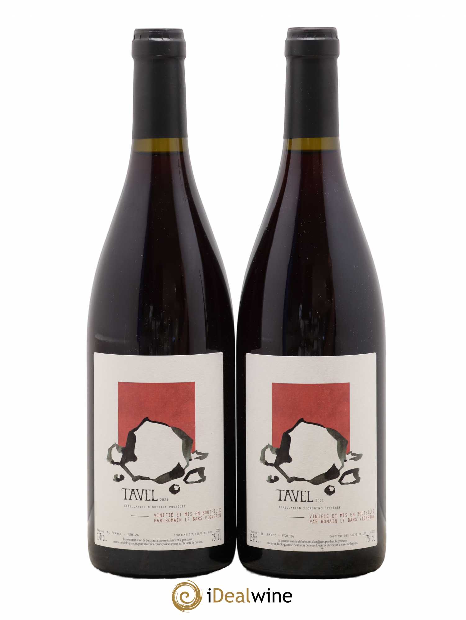 Tavel Romain Le Bars 2021 - Lot de 2 bouteilles - 0