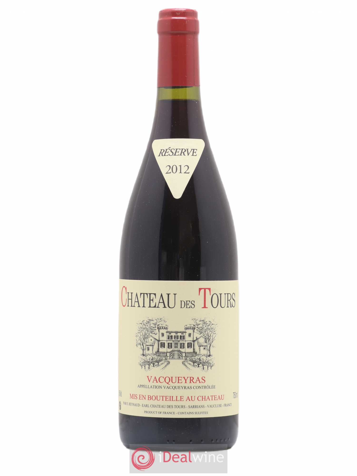 Vacqueyras Château des Tours Emmanuel Reynaud 2012 - Lot de 1 bouteille - 0