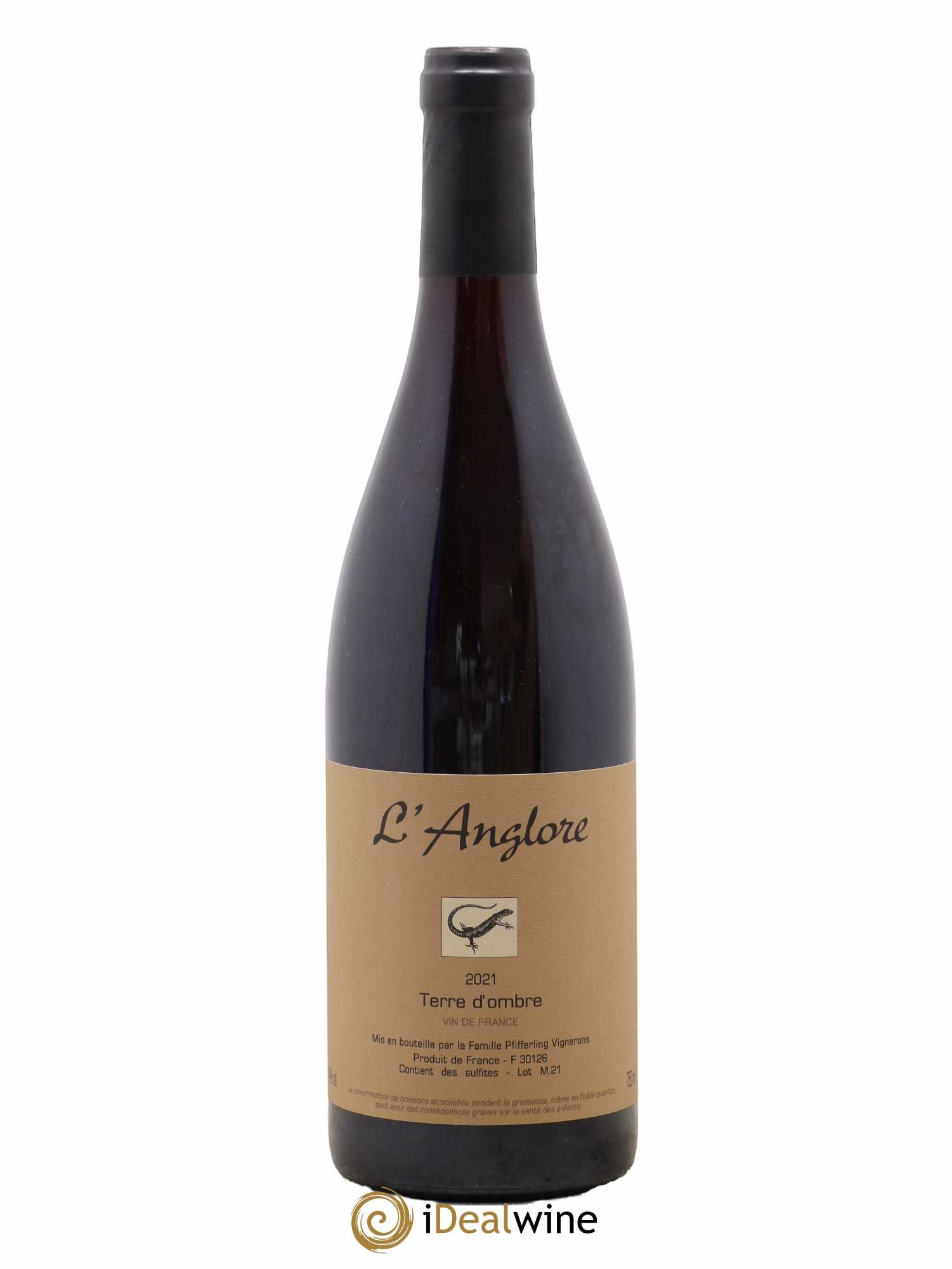 Vin de France Terre d'Ombre L'Anglore 2021 - Lot de 1 bouteille - 0
