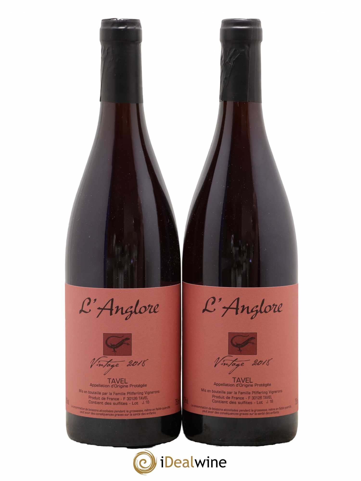 Tavel Vintage L'Anglore 2018 - Lot de 2 bouteilles - 0