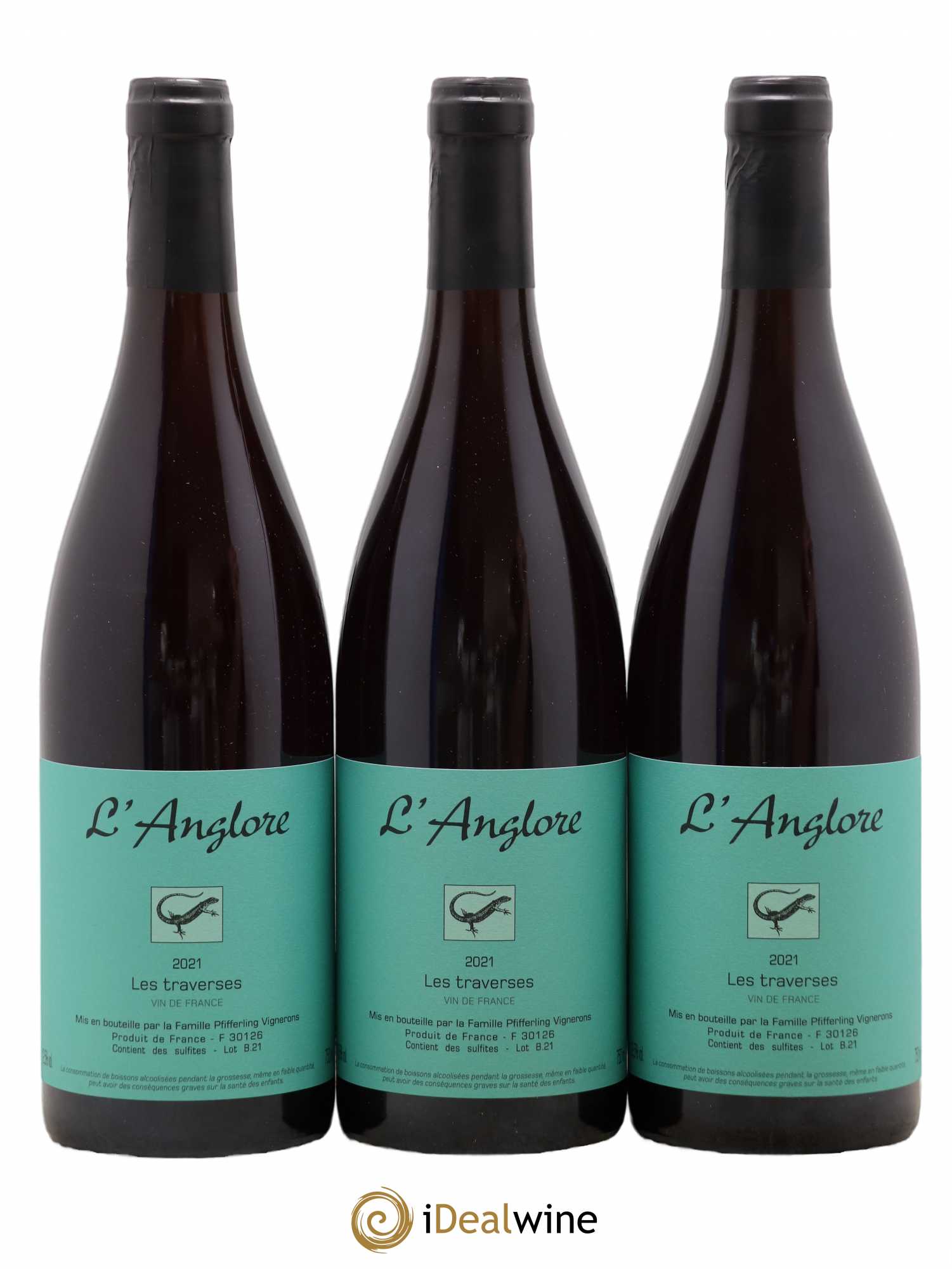 Vin de France Les Traverses L'Anglore 2021 - Lot de 6 bouteilles - 2