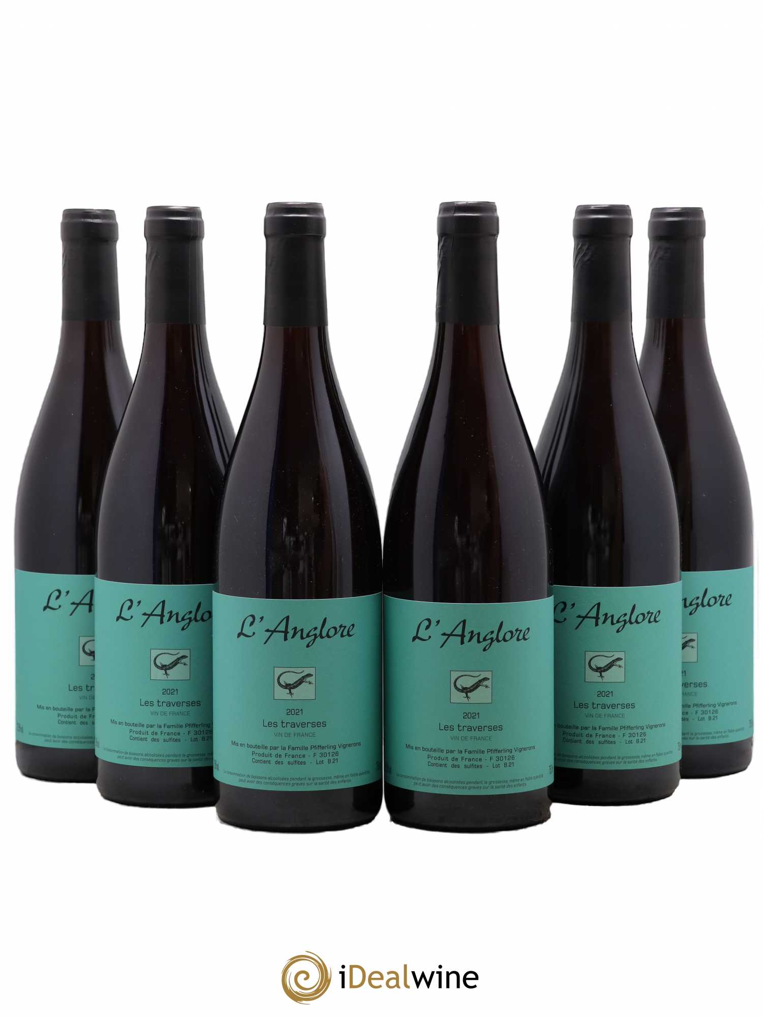 Vin de France Les Traverses L'Anglore 2021 - Lot de 6 bouteilles - 0
