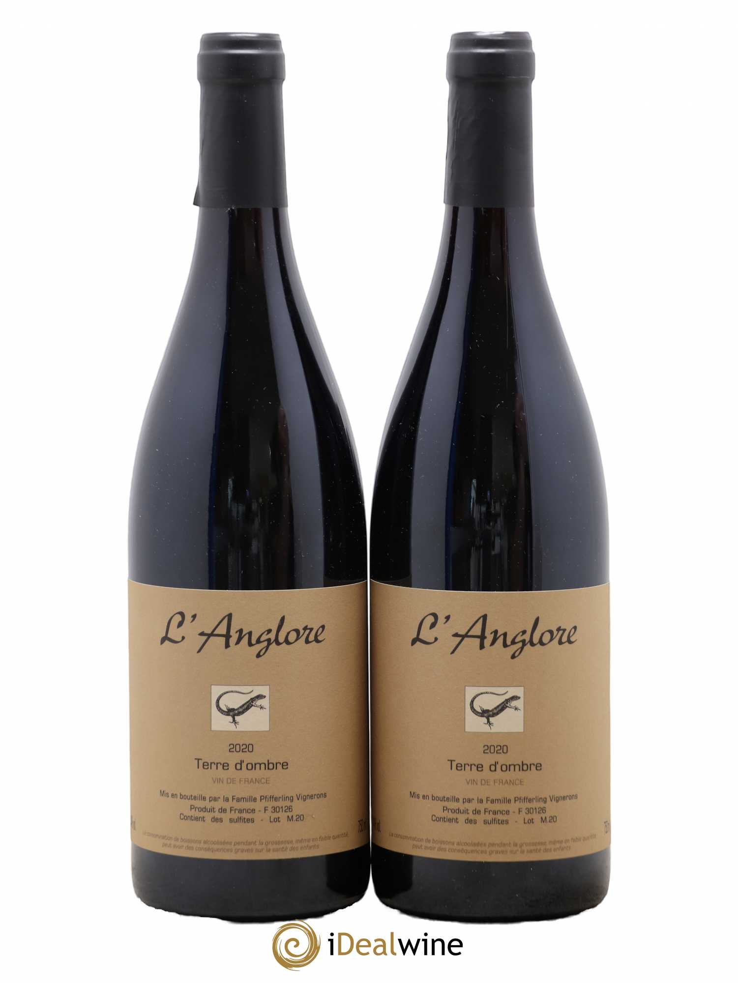 Vin de France Terre d'Ombre L'Anglore 2020 - Lot de 2 bouteilles - 0