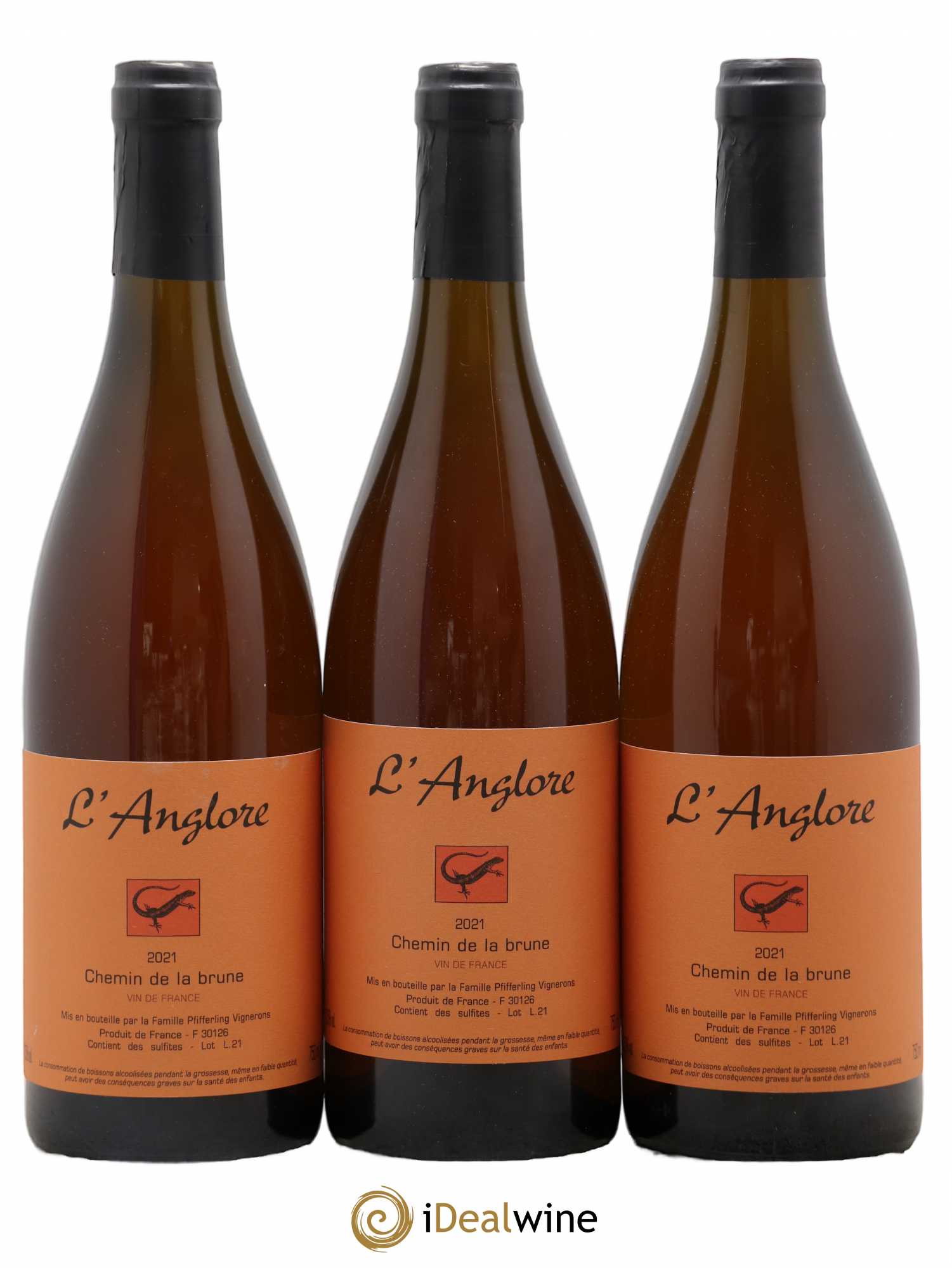 Vin de France Chemin de la brune L'Anglore 2021 - Lot de 6 bouteilles - 2