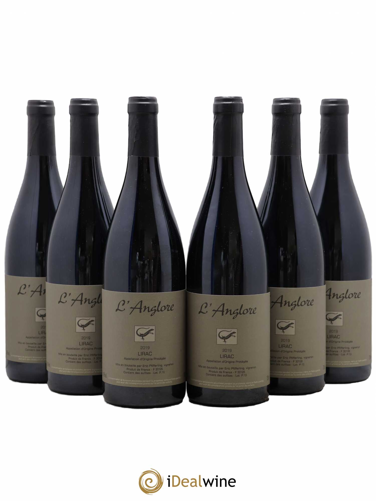 Lirac L'Anglore 2019 - Posten von 6 Flaschen - 0