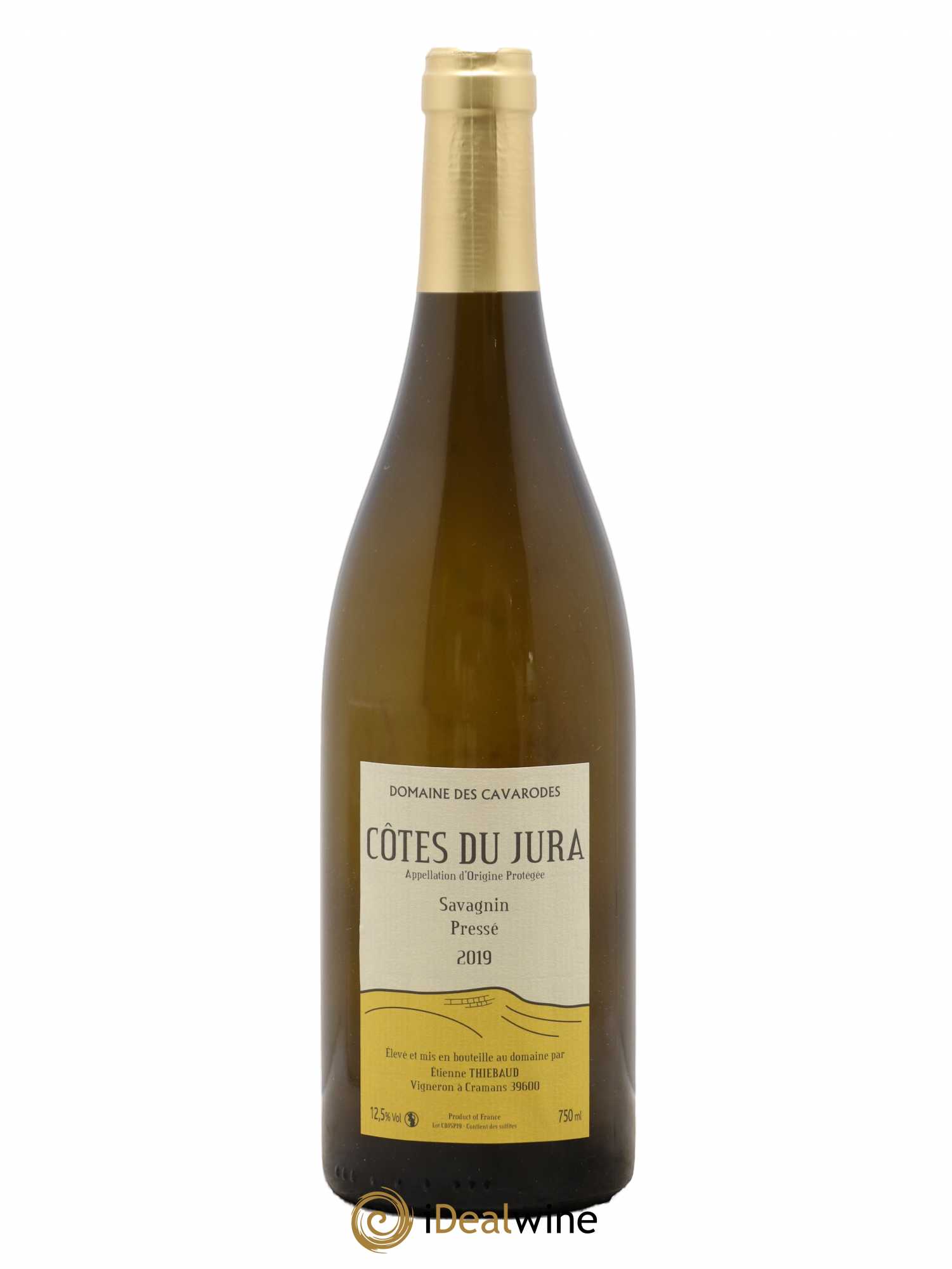 Côtes du Jura Savagnin pressé Cavarodes (Domaine des) - Etienne Thiébaud 2019 - Lot de 1 bouteille - 0