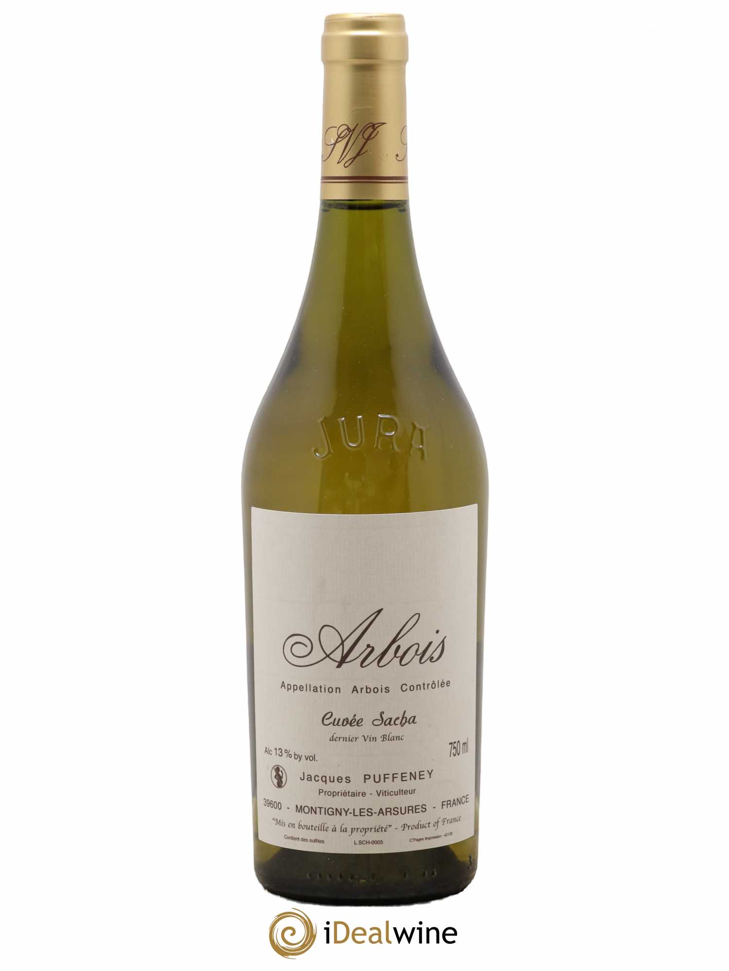 Arbois Cuvée Sacha Jacques Puffeney - Lot de 1 bouteille - 0