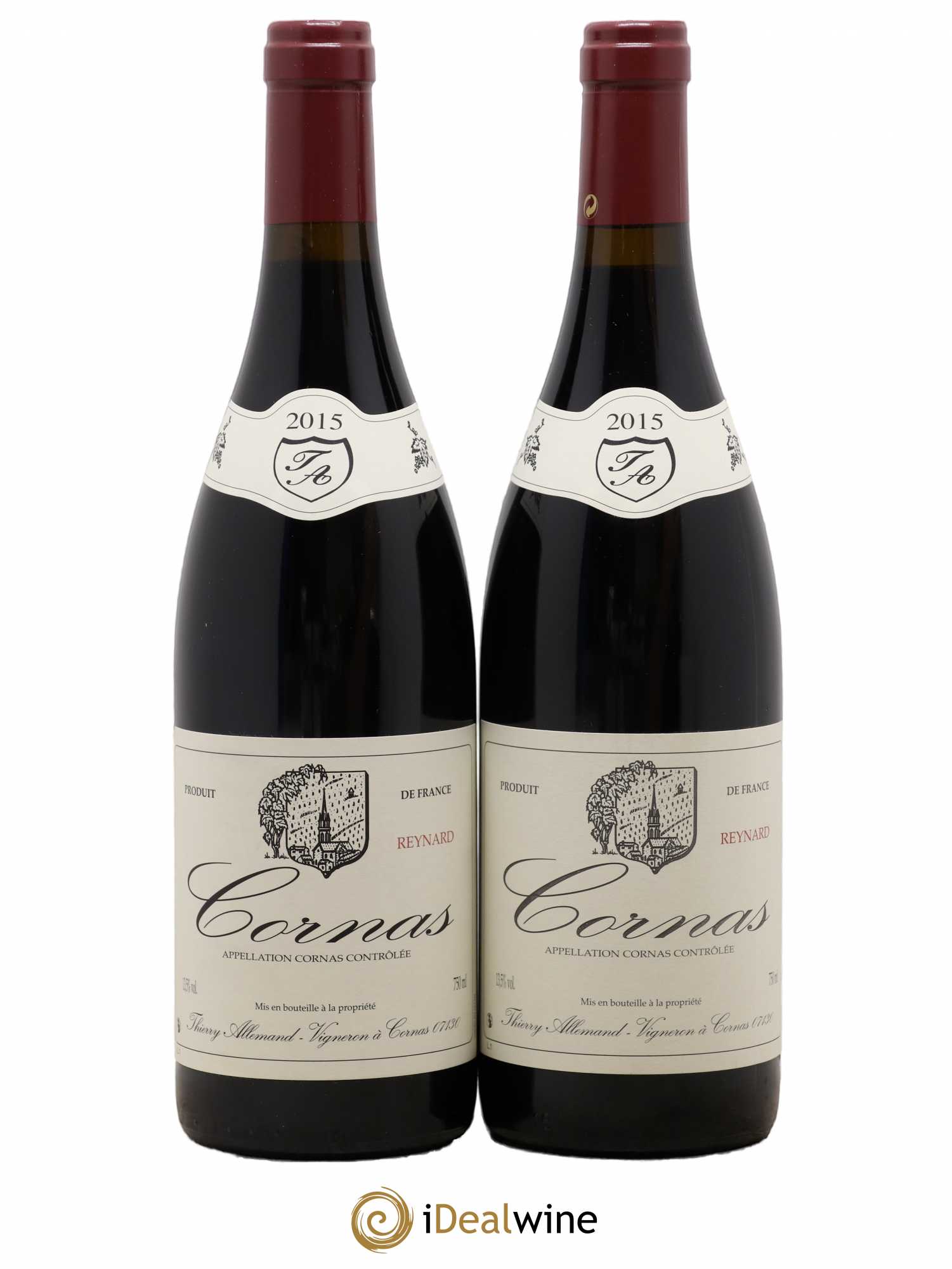 Cornas Reynard Thierry Allemand 2015 - Lot de 2 bouteilles - 0