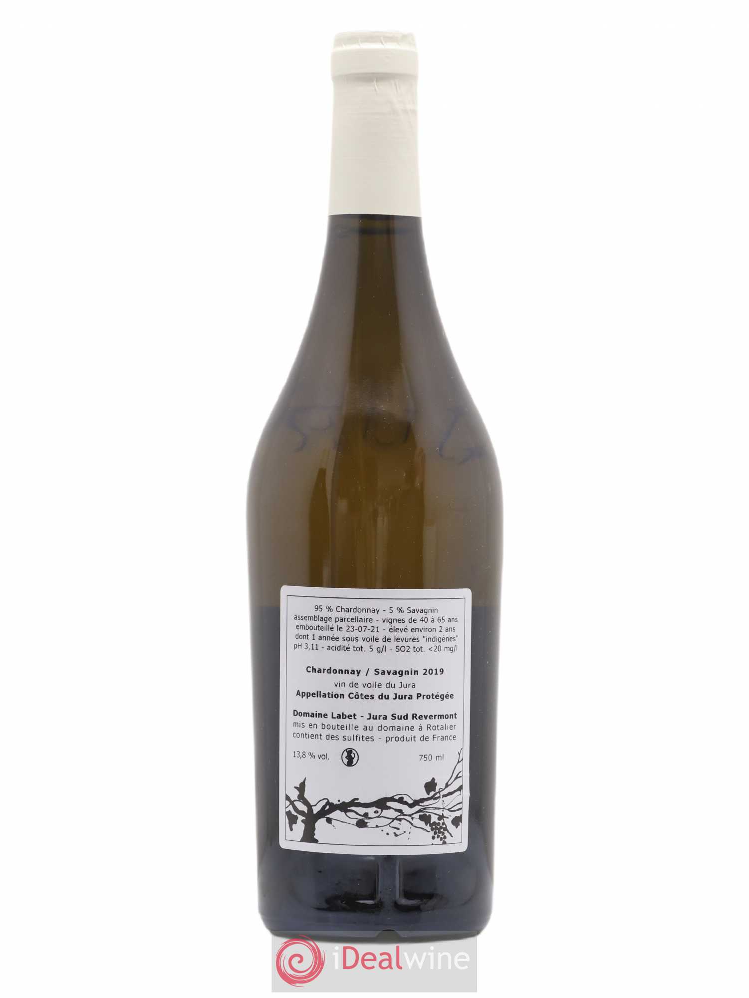 Côtes du Jura Vin de Voile Chardonnay-Savagnin cuvée de garde Romain - Julien - Charline Labet 2019 - Posten von 1 Flasche - 1