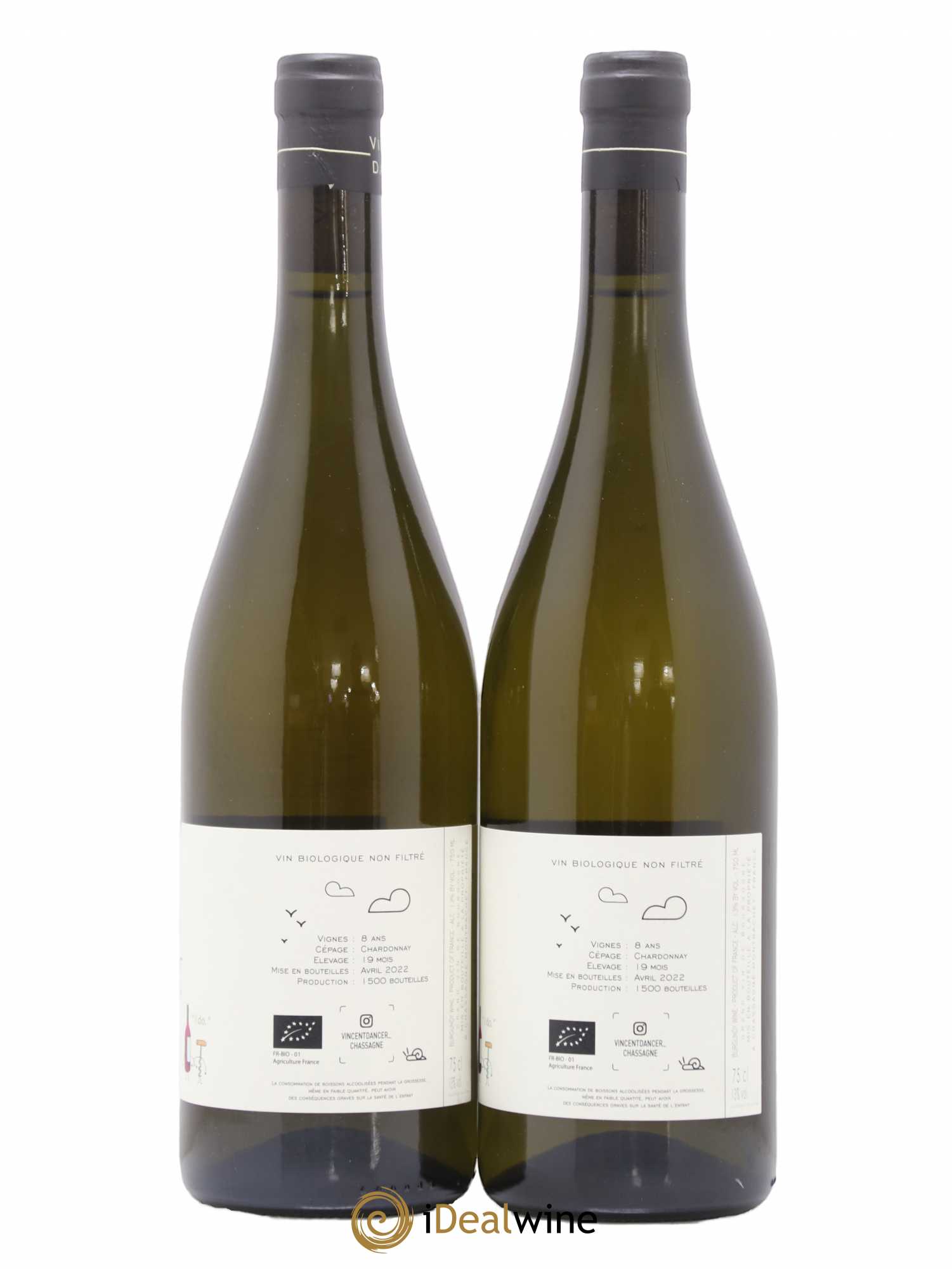 Chassagne-Montrachet 1er Cru Morgeot Vincent Dancer 2020 - Lot de 2 bouteilles - 1