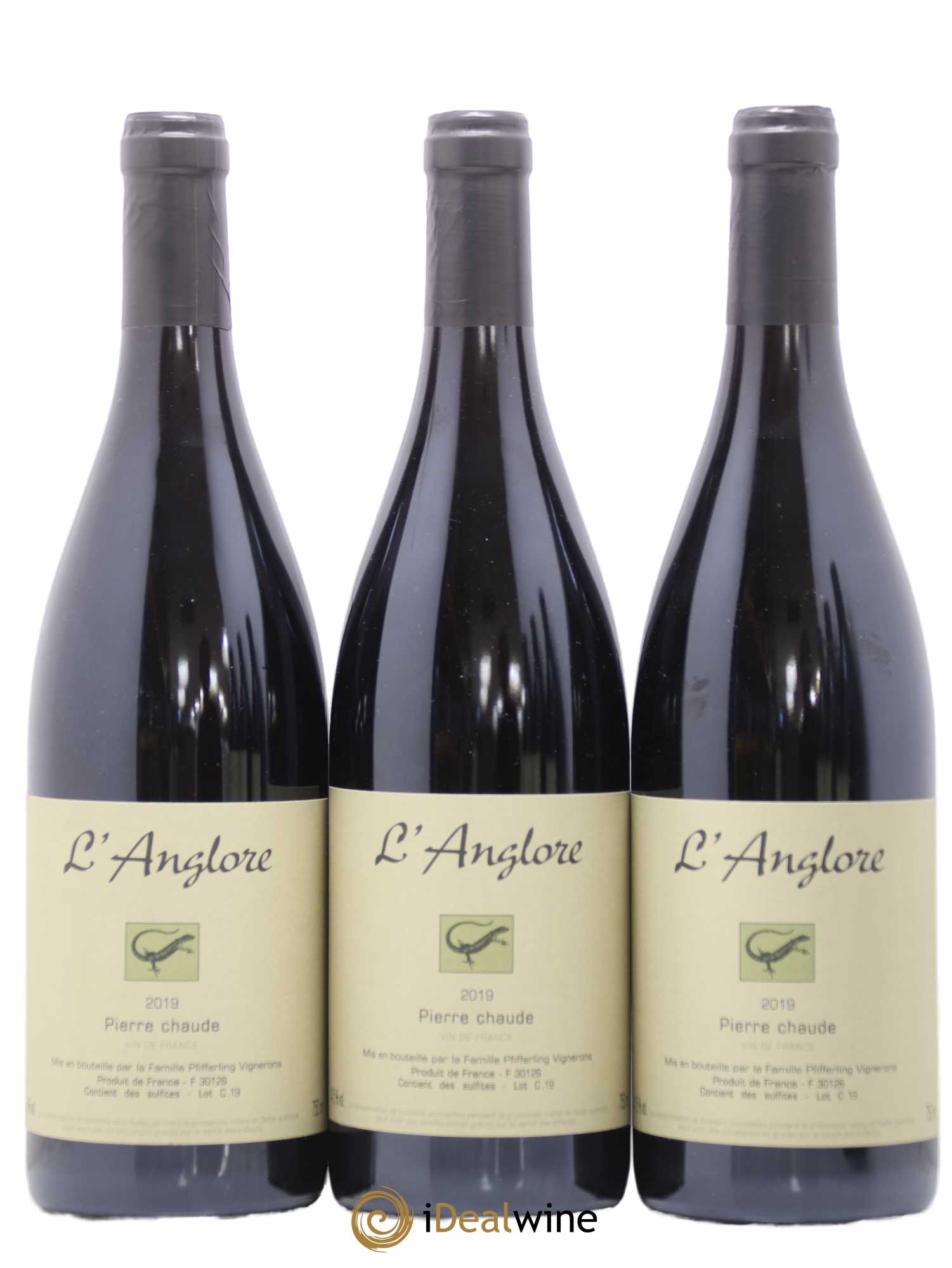 Vin de France Pierre chaude L'Anglore 2019 - Lot de 6 bouteilles - 1
