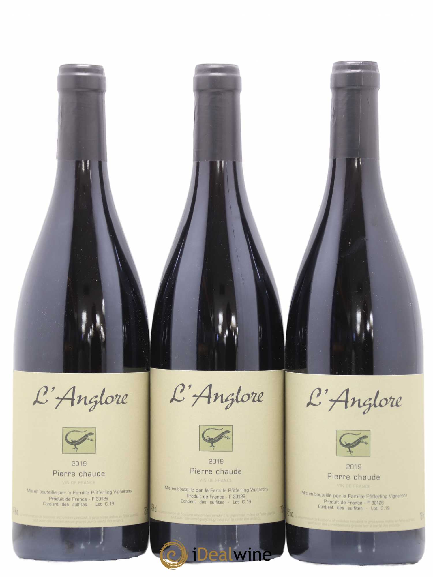Vin de France Pierre chaude L'Anglore 2019 - Lot de 6 bouteilles - 2