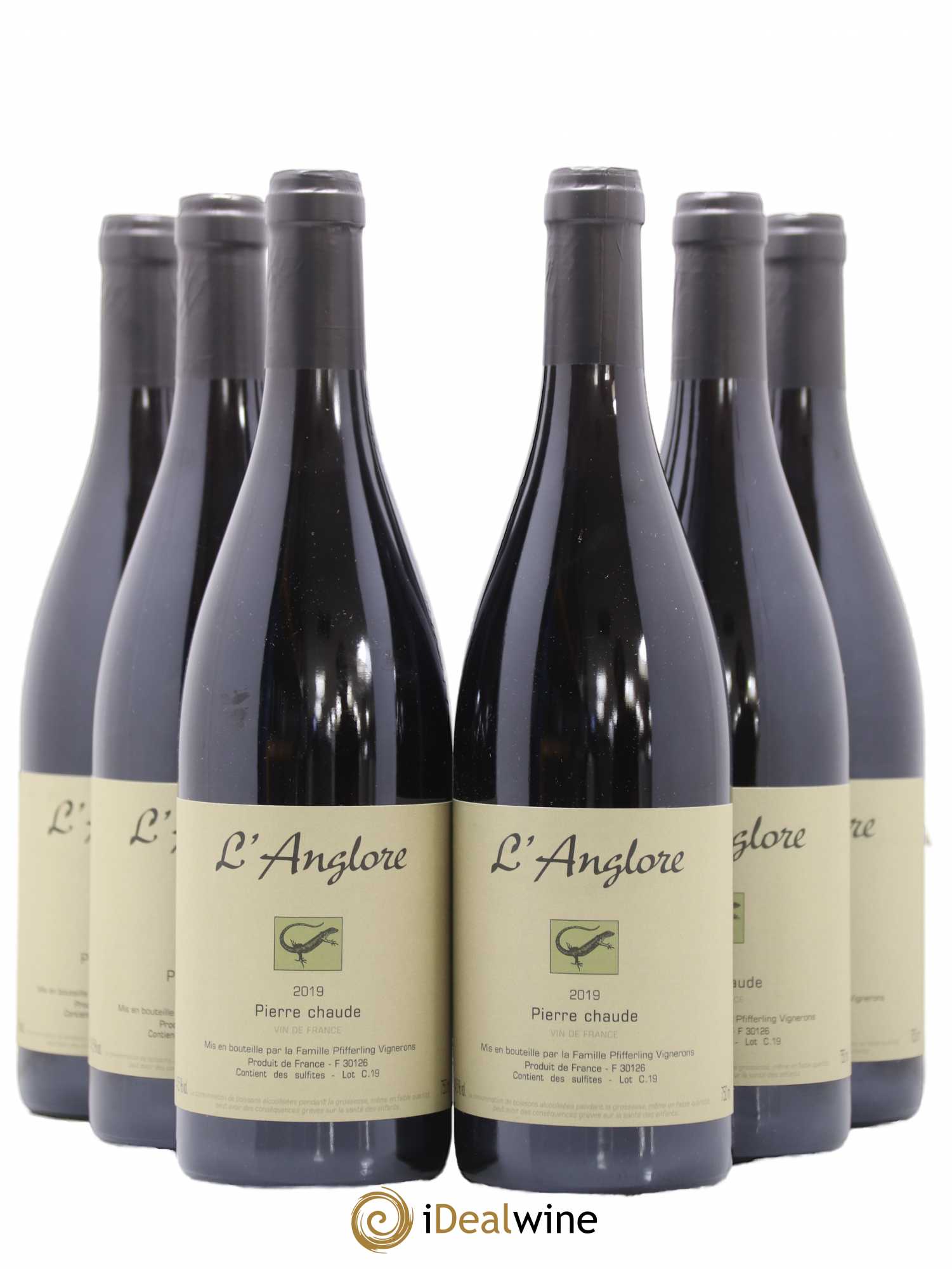 Vin de France Pierre chaude L'Anglore 2019 - Lot de 6 bouteilles - 0