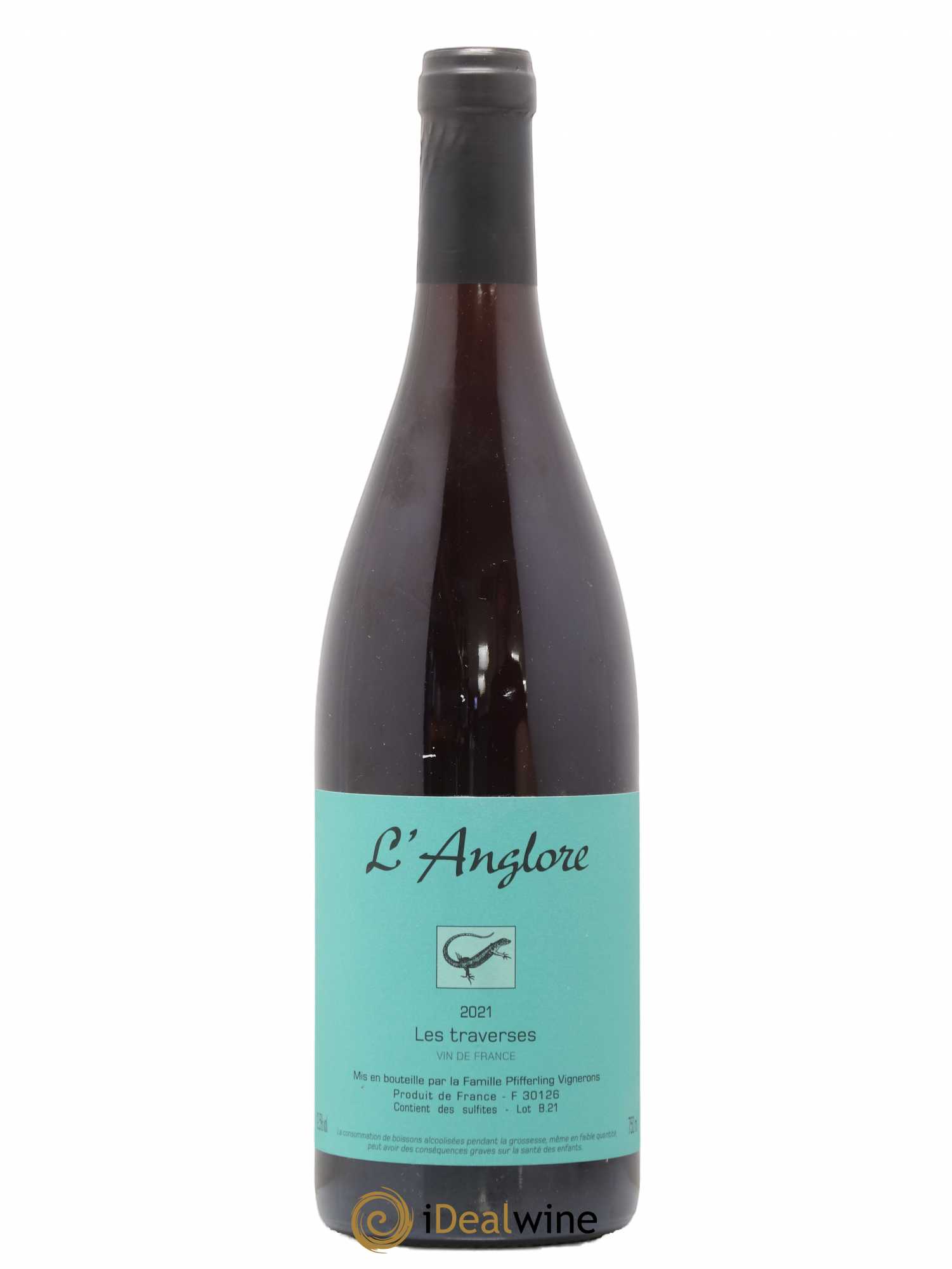 Vin de France Les Traverses L'Anglore 2021 - Lot de 1 bouteille - 0