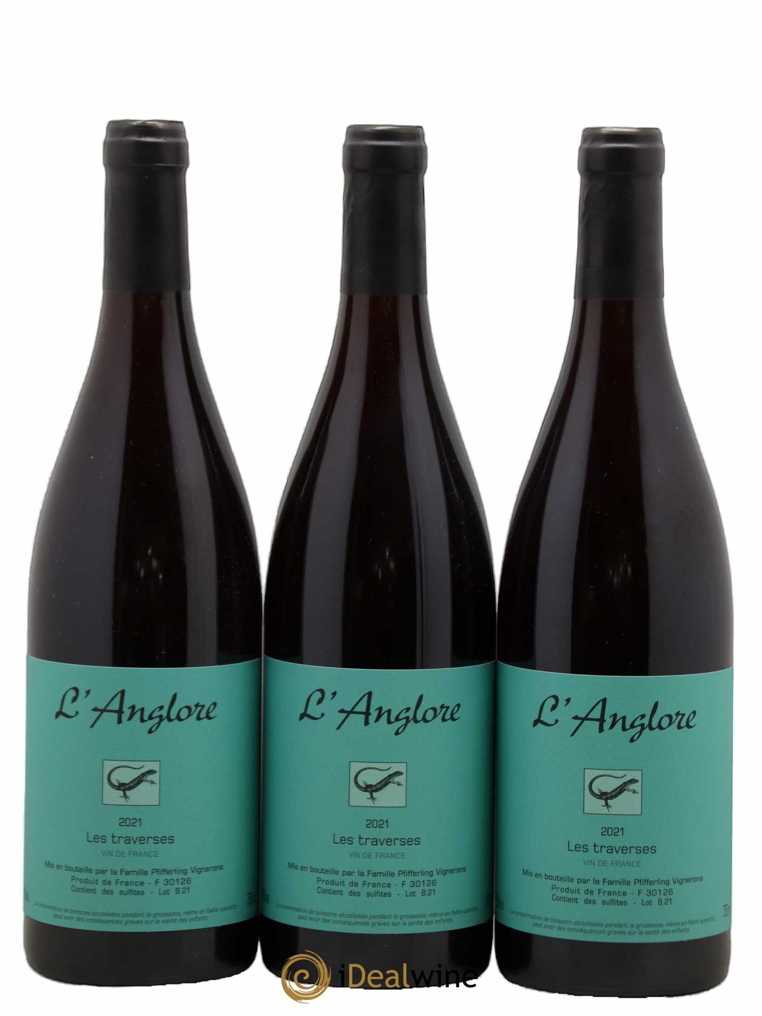 Vin de France Les Traverses L'Anglore 2021 - Lot de 6 bouteilles - 2