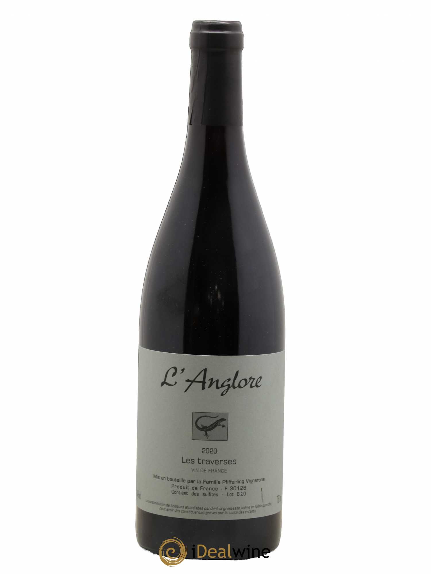 Vin de France Les Traverses L'Anglore 2020 - Lot de 1 bouteille - 0