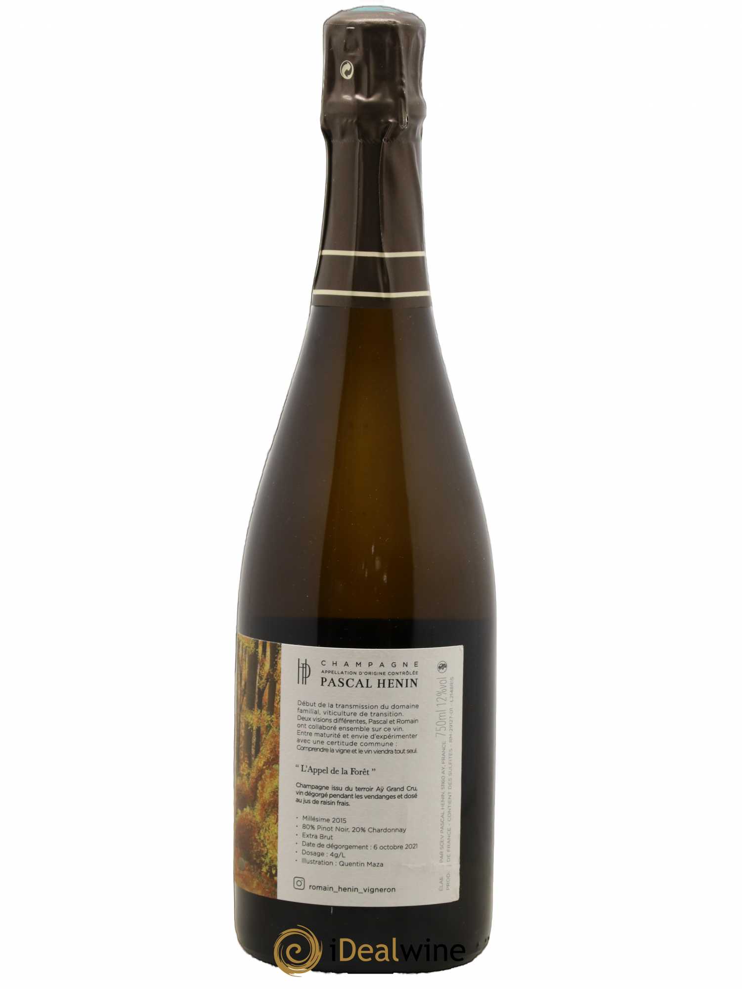 L'Appel de la Fôret Romain Henin 2015 - Lot de 1 bouteille - 1