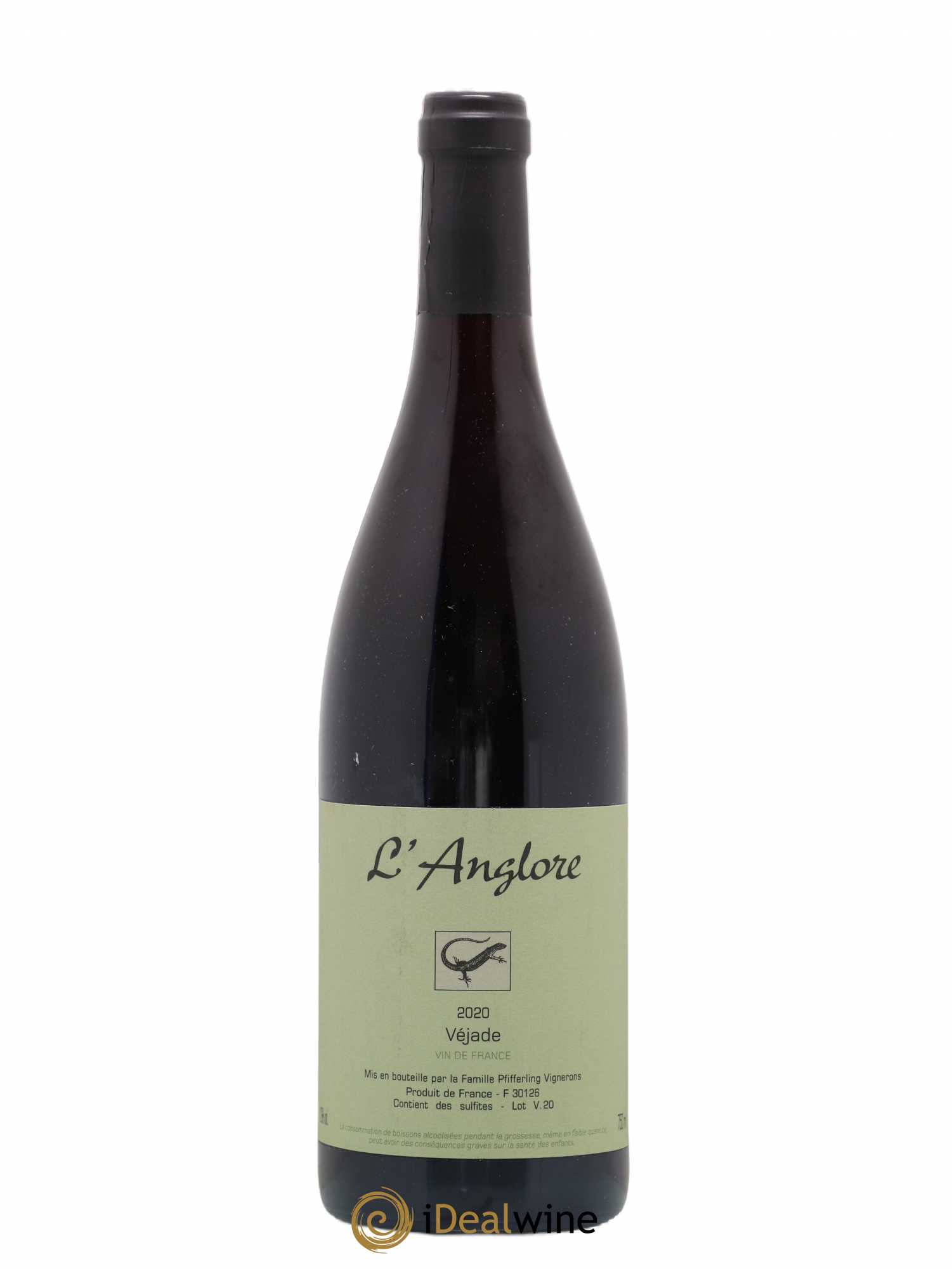 Vin de France Véjade L'Anglore 2020 - Lot de 1 bouteille - 0