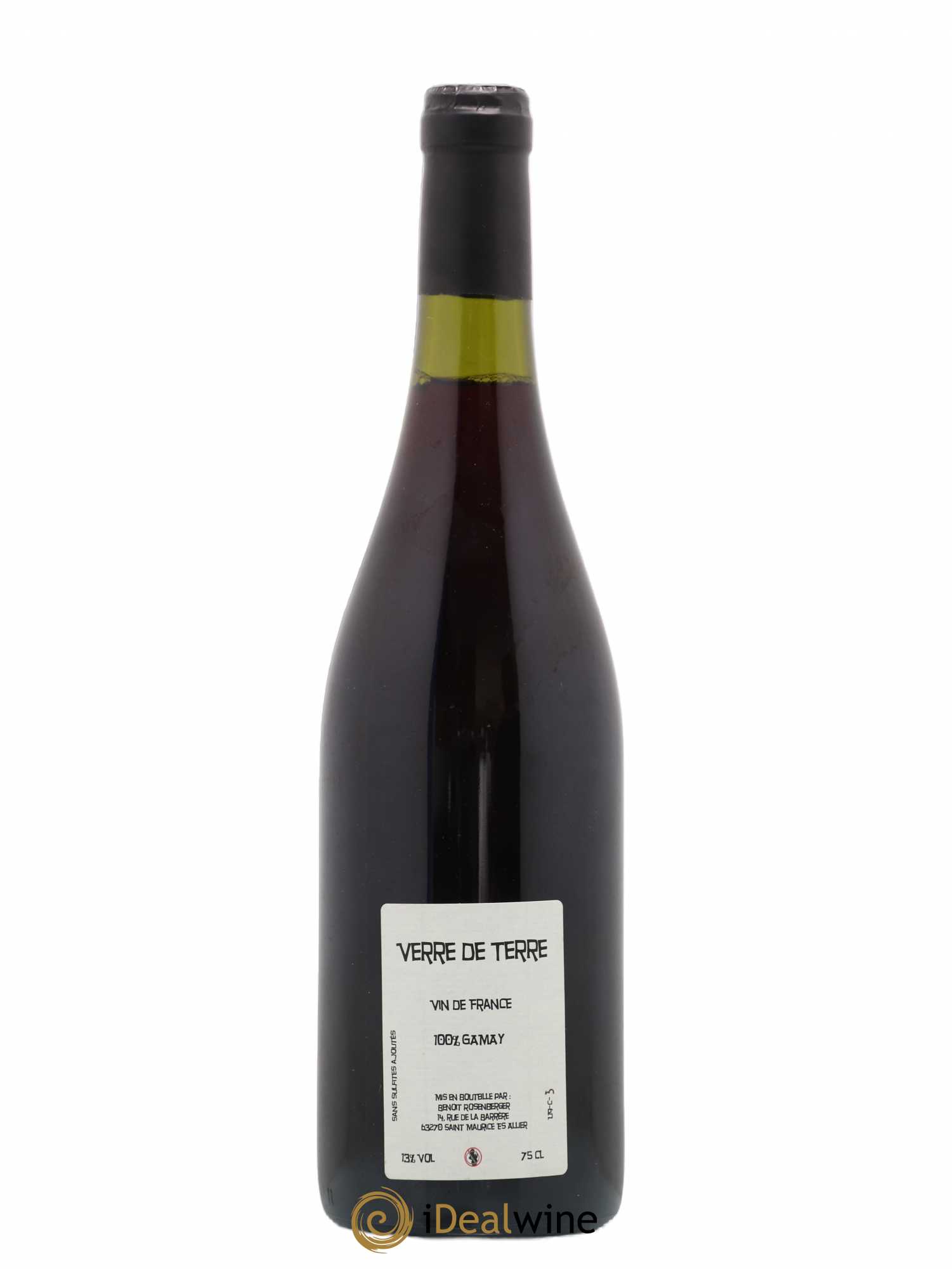 Vin de France Youthfulness Verre de Terre Benoit Rosenberger 2019 - Lot de 1 bouteille - 1