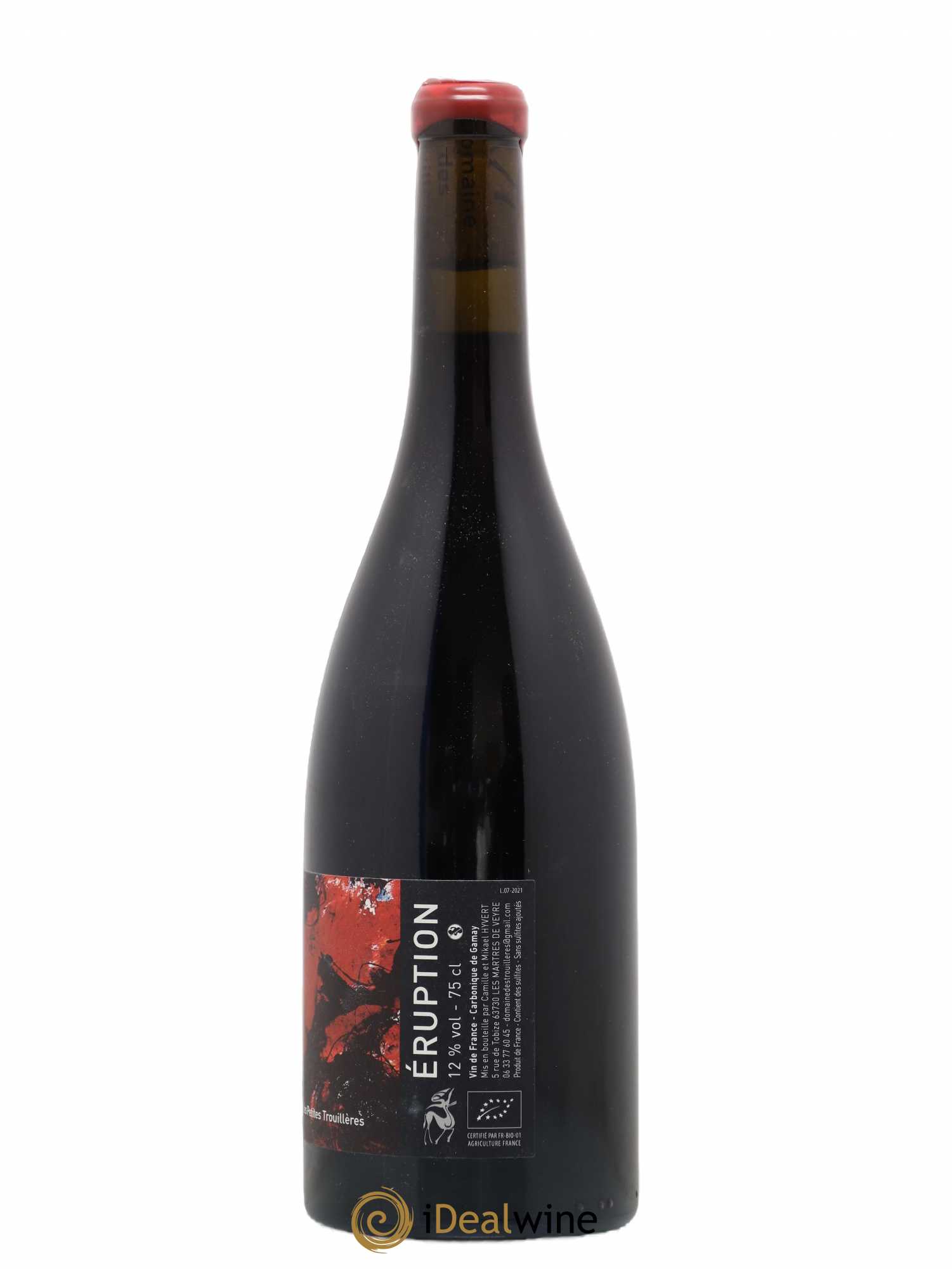 Vin de France Eruption Hyvert Domaine des Troullieres (sans prix de réserve) 2021 - Posten von 1 Flasche - 1