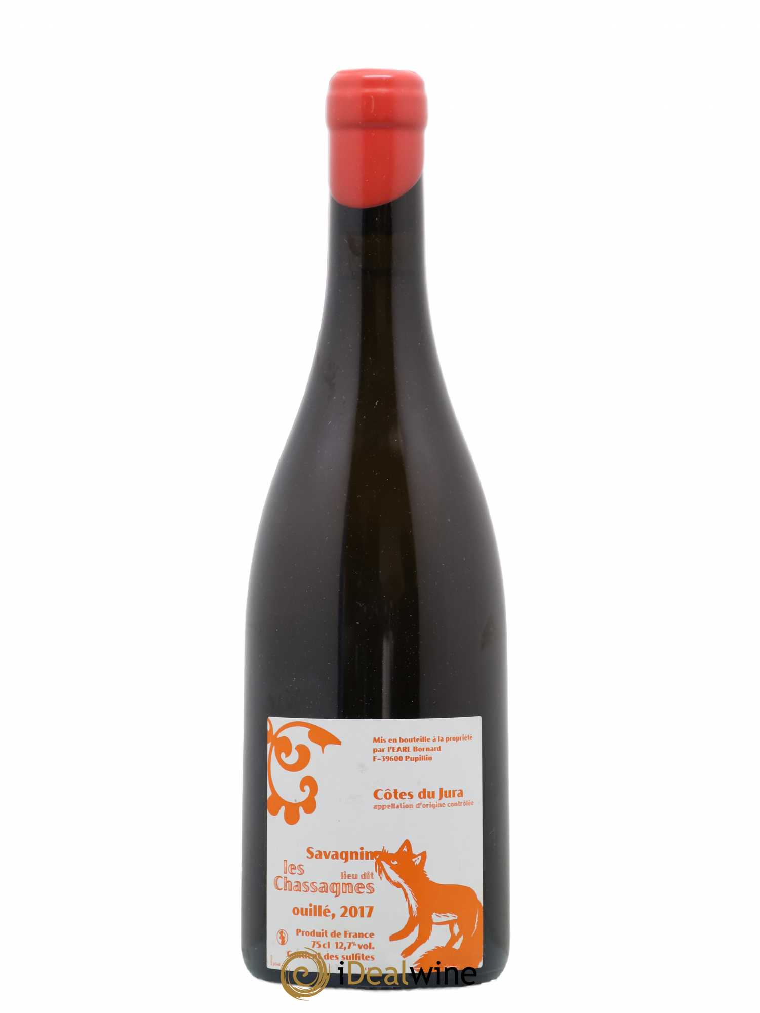Côtes du Jura Les Chassagnes Savagnin Ouillé Bornard 2017 - Lot de 1 bouteille - 0