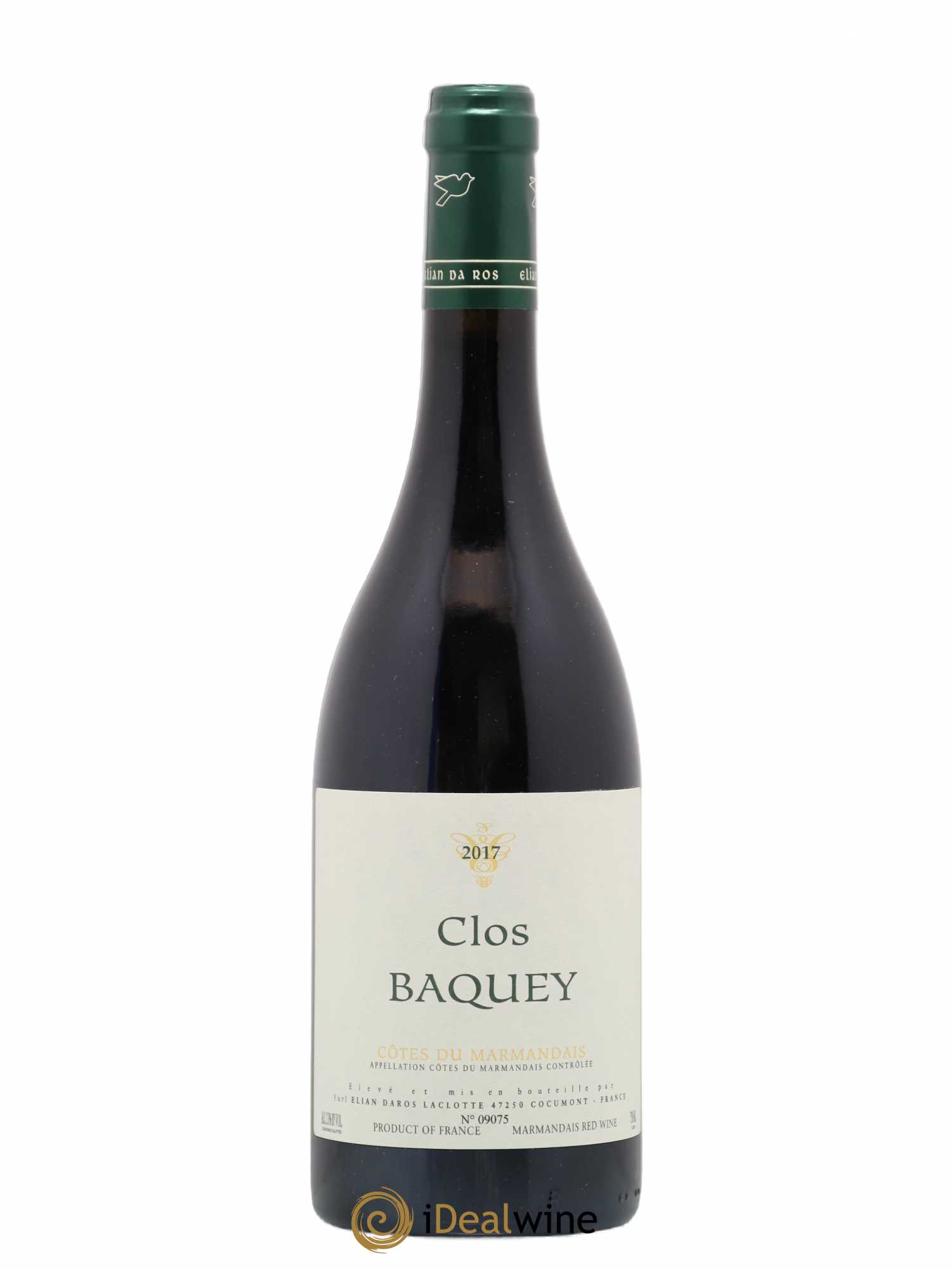 Côtes du Marmandais Clos Baquey Elian Da Ros (Domaine) (sans prix de réserve) 2017 - Lot de 1 bouteille - 0