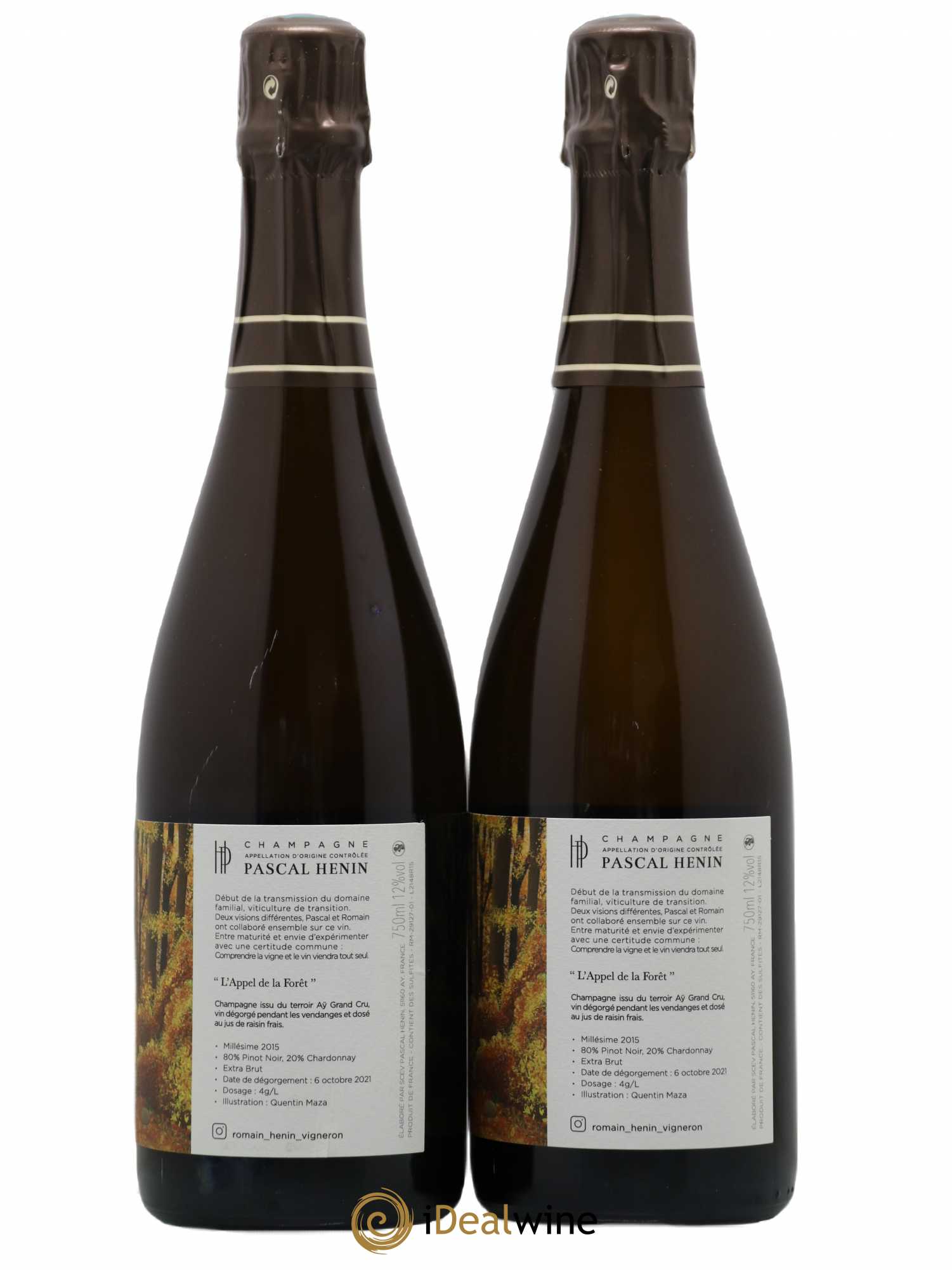 L'Appel de la Fôret Romain Henin 2015 - Lot de 2 bouteilles - 1