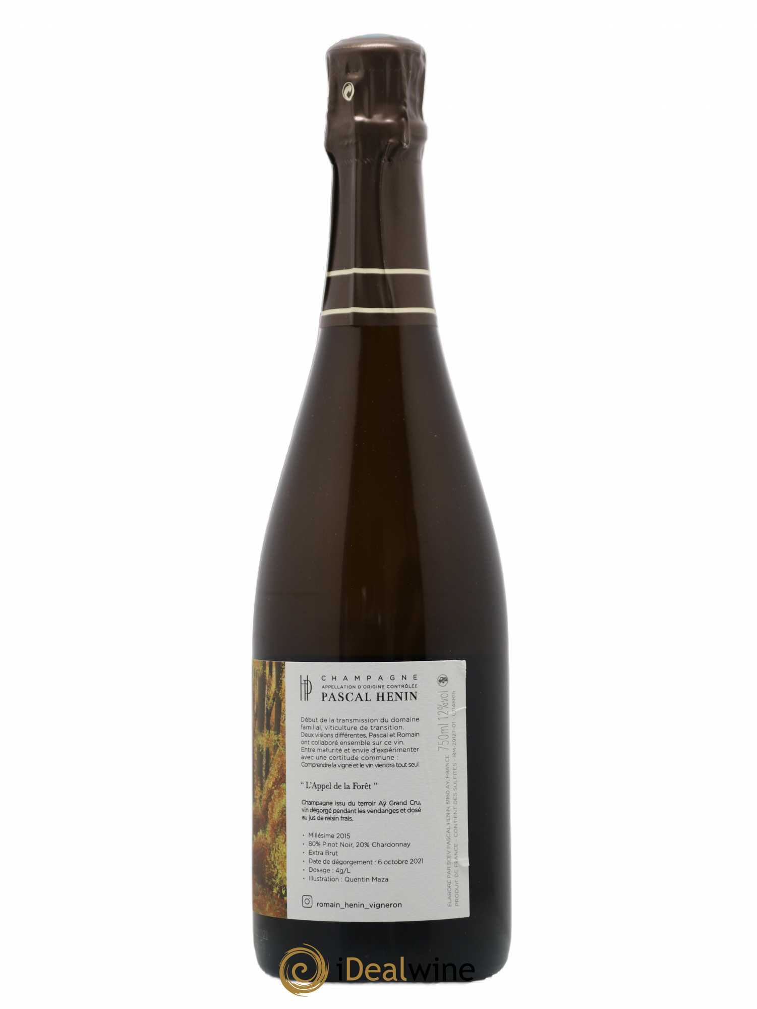 L'Appel de la Fôret Romain Henin 2015 - Lot of 1 bottle - 1