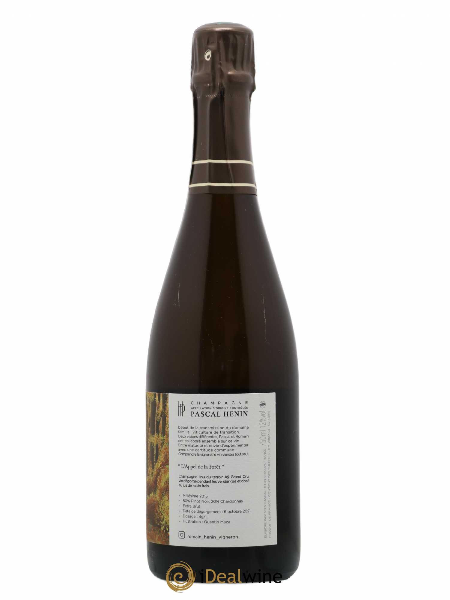 L'Appel de la Fôret Romain Henin 2015 - Lot de 1 bouteille - 1