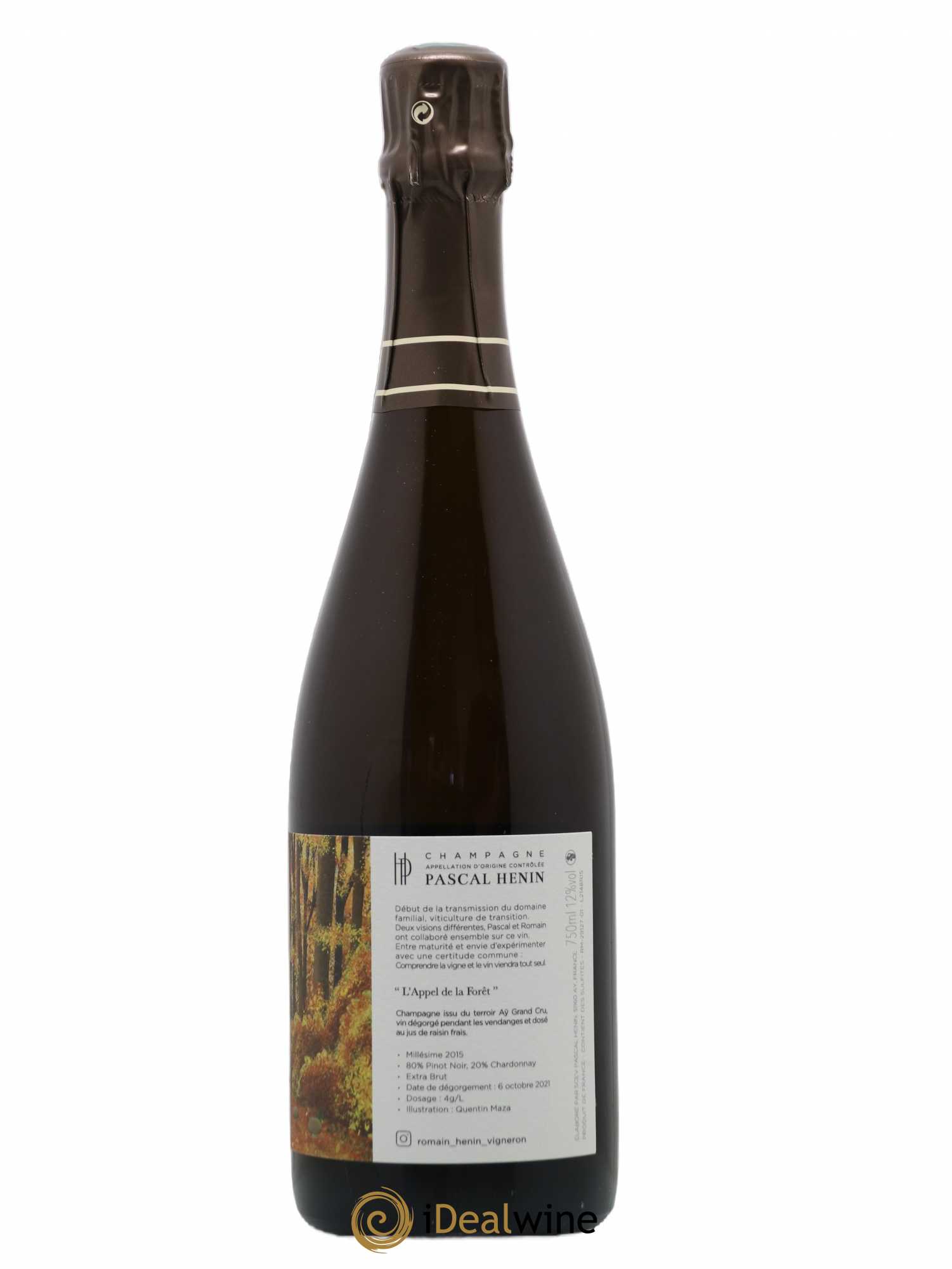L'Appel de la Fôret Romain Henin 2015 - Lot de 1 bouteille - 1