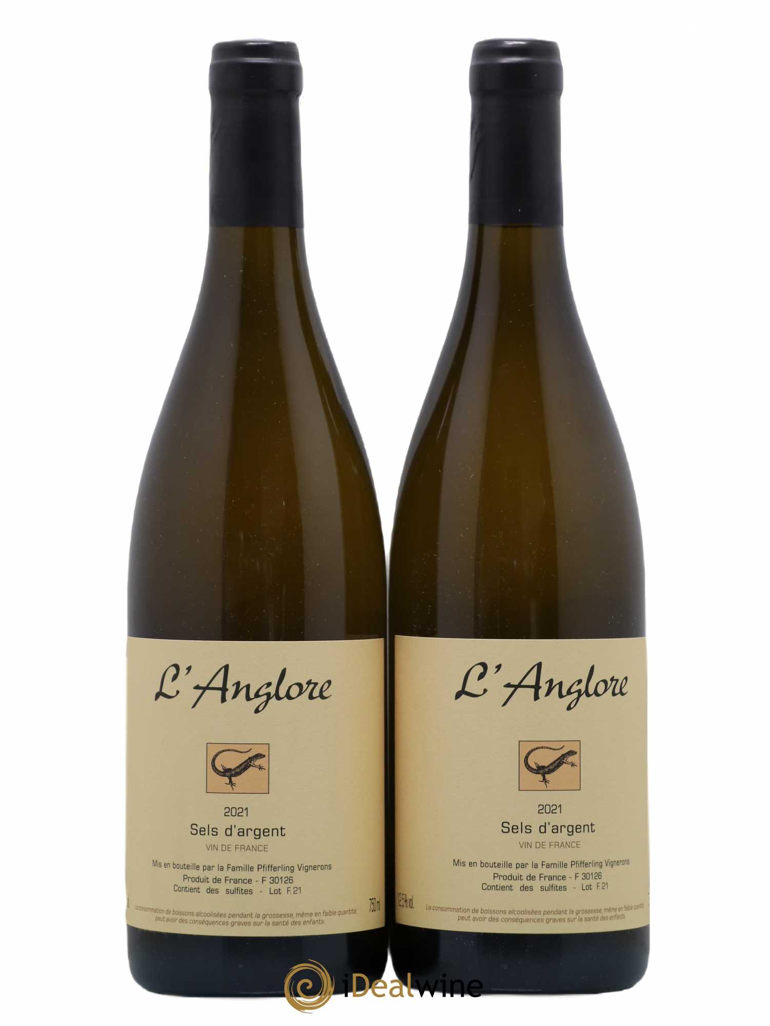 Vin de France Sels d'argent L'Anglore 2021 - Lot de 2 bouteilles - 0