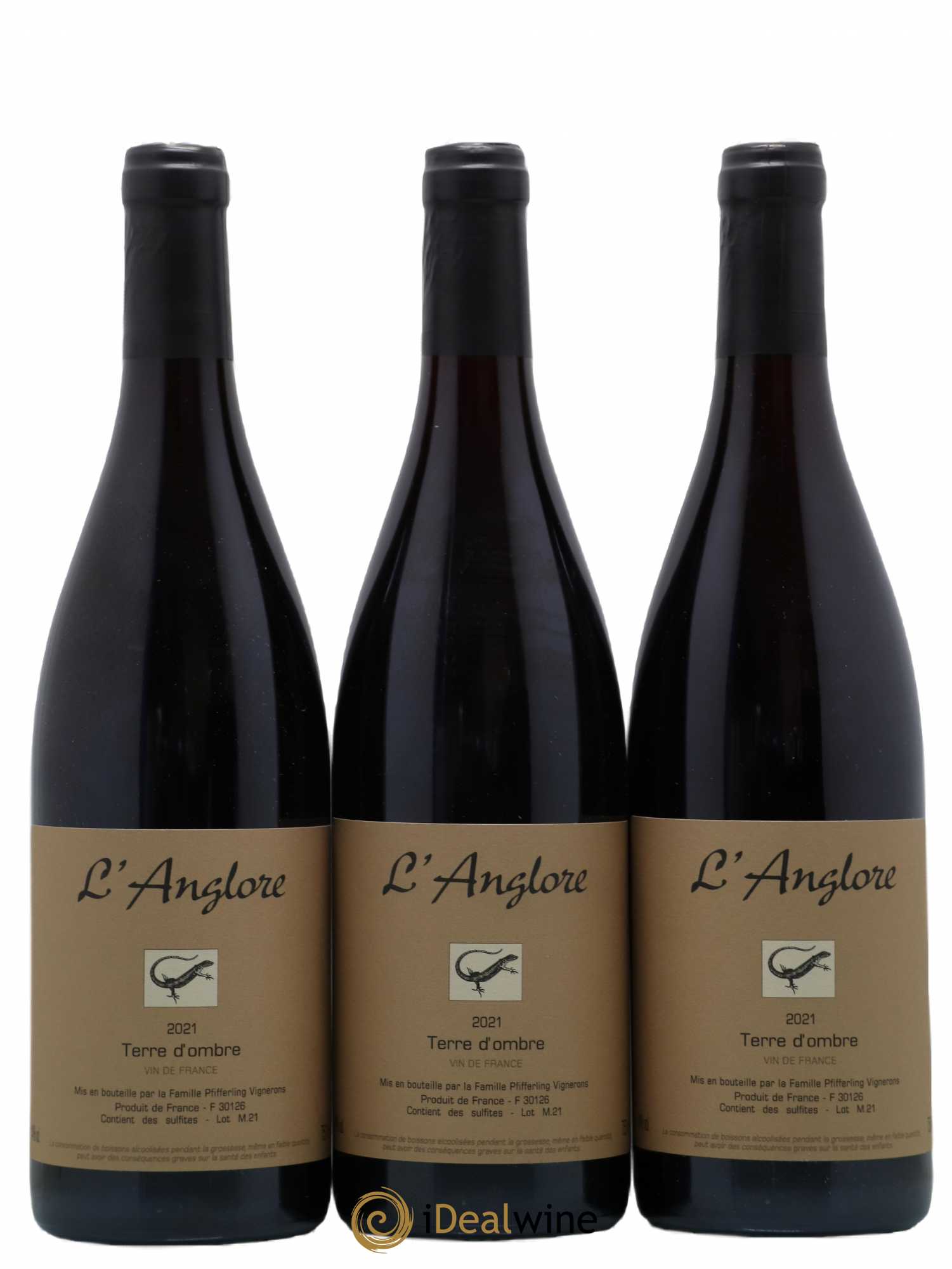 Vin de France Terre d'Ombre L'Anglore 2021 - Lot de 6 bouteilles - 2